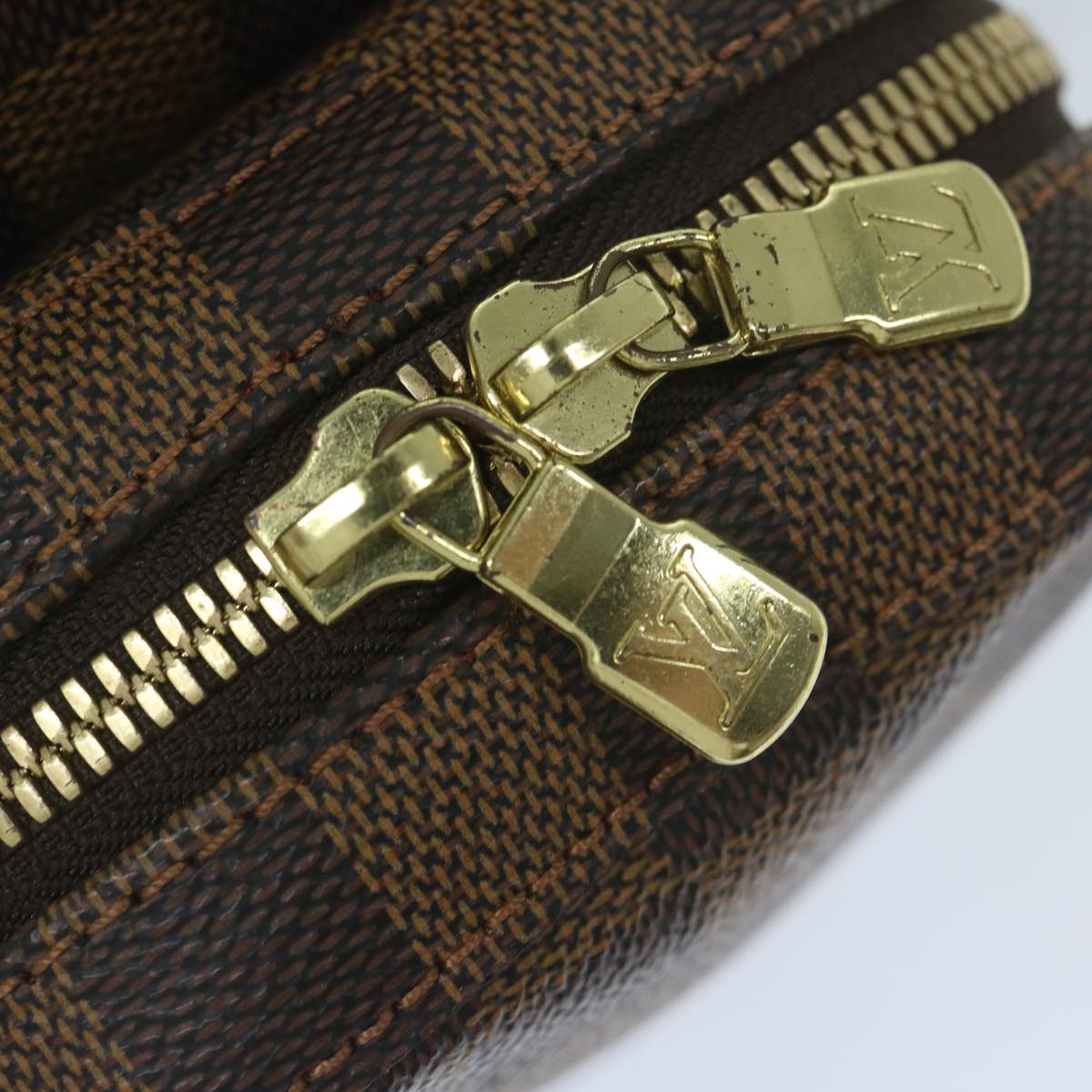 Louis Vuitton Geronimos Brown Canvas Shoulder Bag