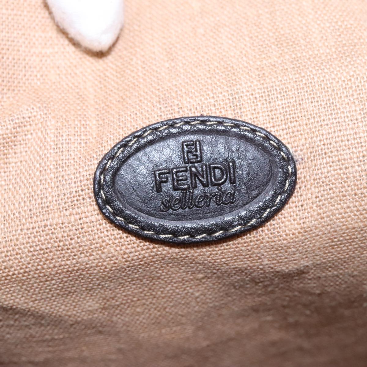 Fendi Selleria Brown Canvas Tote Bag