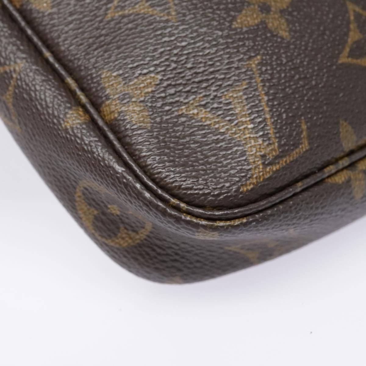 Louis Vuitton Pochette Accessoire Brown Canvas Clutch Bag