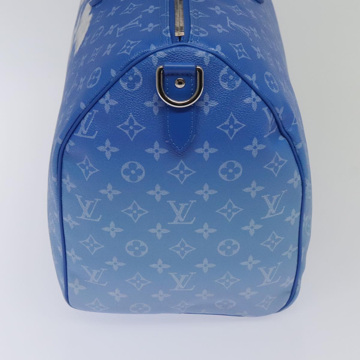 Louis Vuitton Keepall Bandouliere 50 Blue Canvas Travel Bag