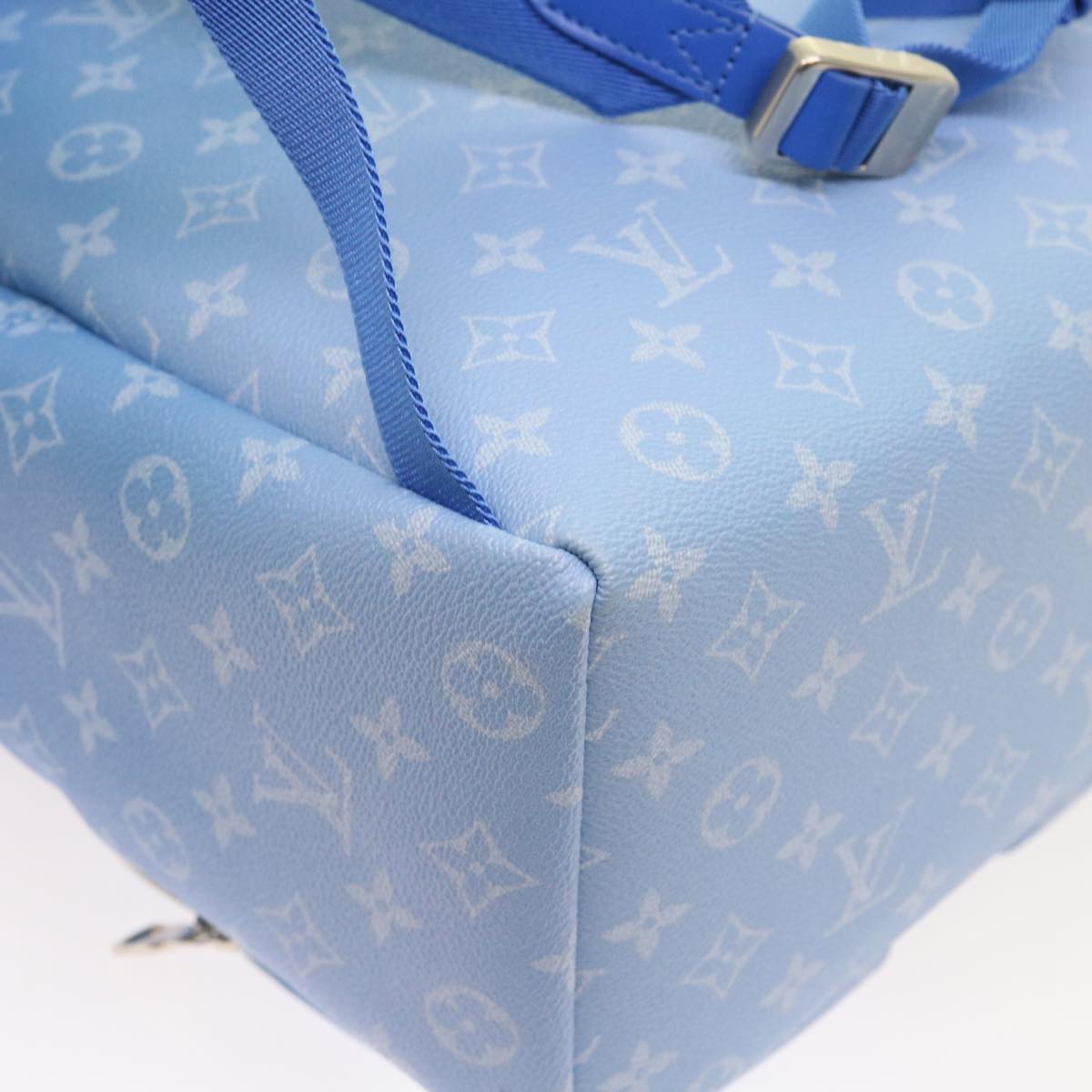 Louis Vuitton Blue Canvas Backpack Bag