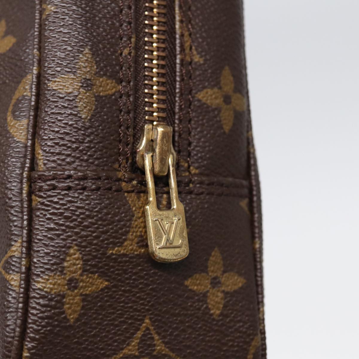 Louis Vuitton Trousse de Toilette Brown Canvas Clutch Bag