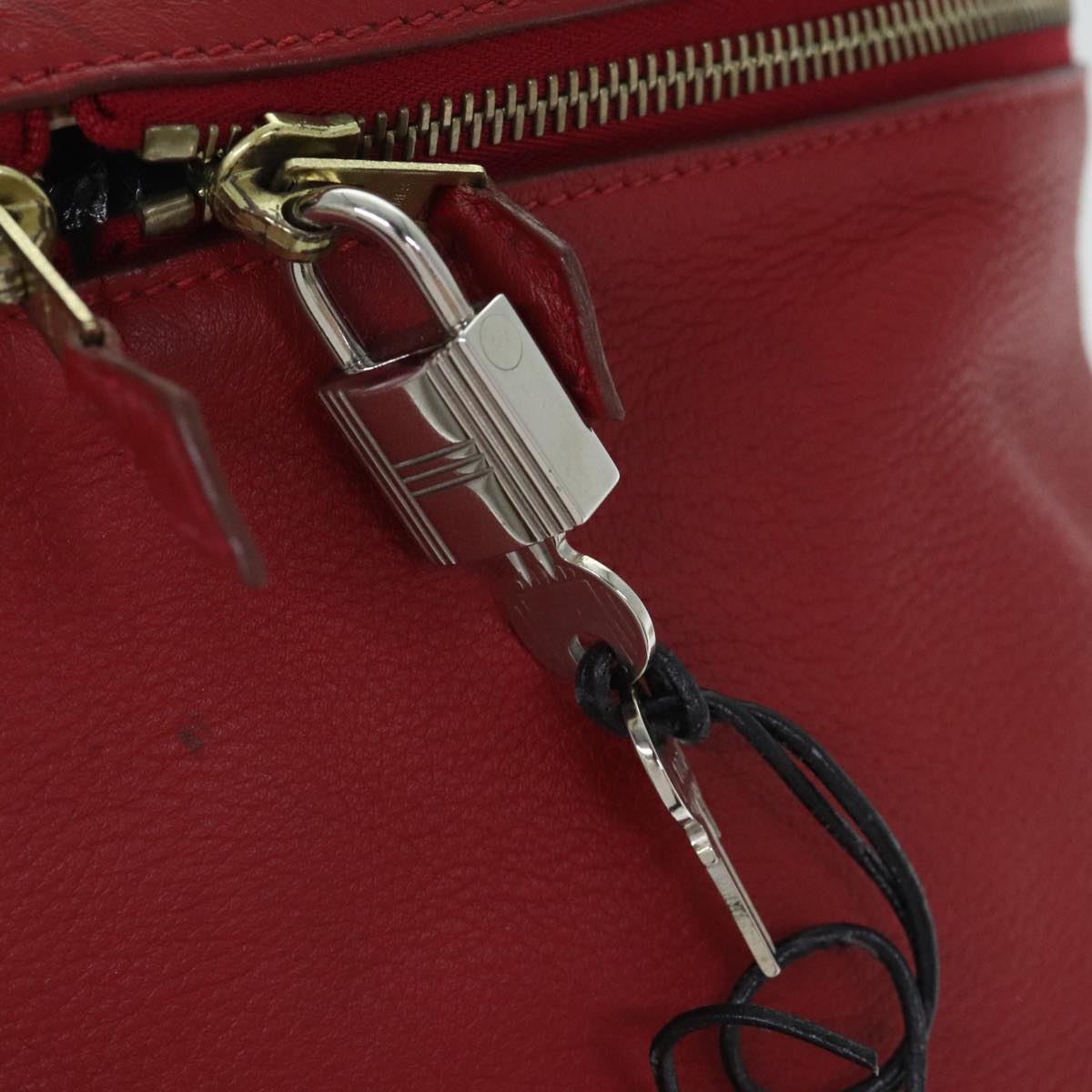 Hermès Red Leather Hand Bag