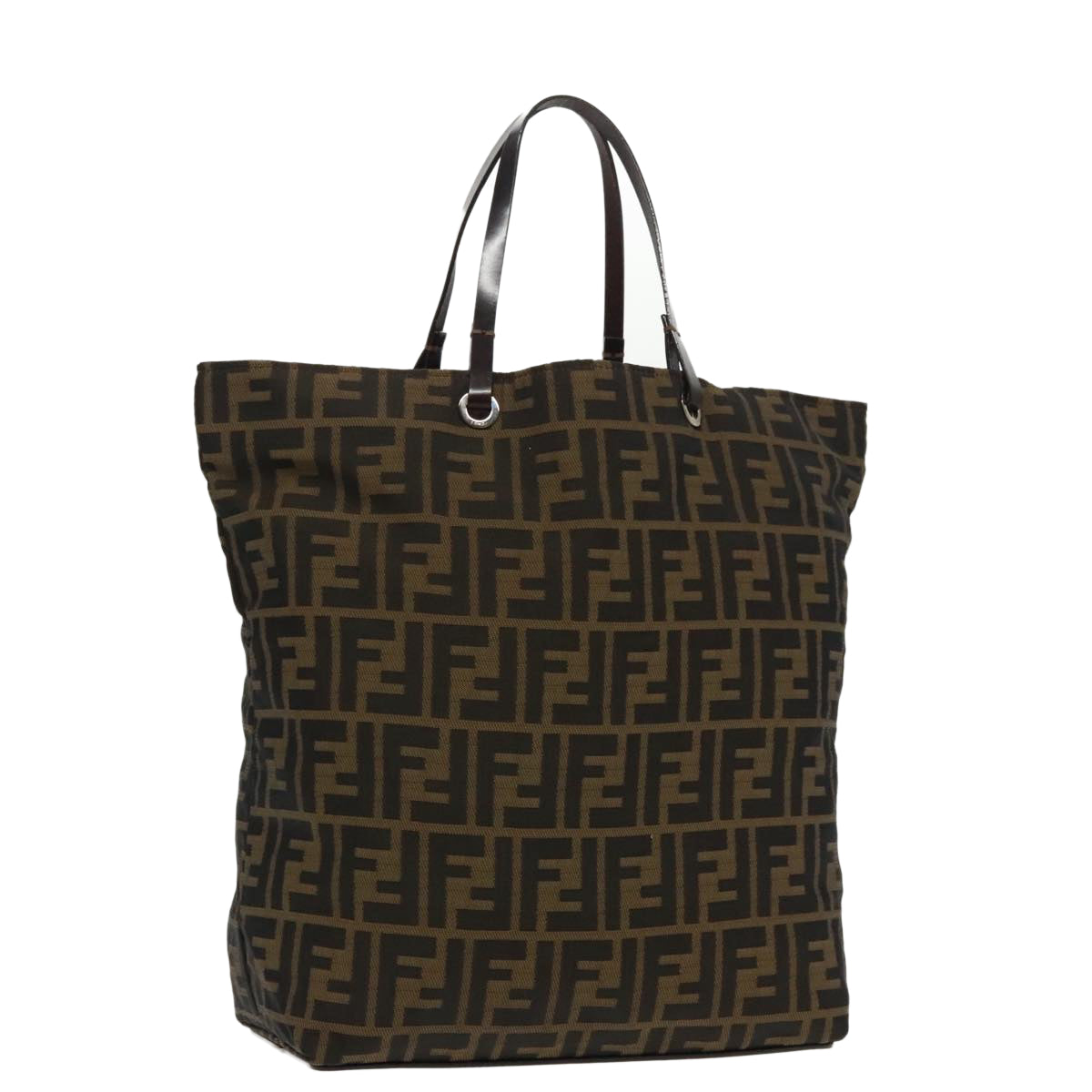 Fendi Zucca Brown Canvas Tote Bag