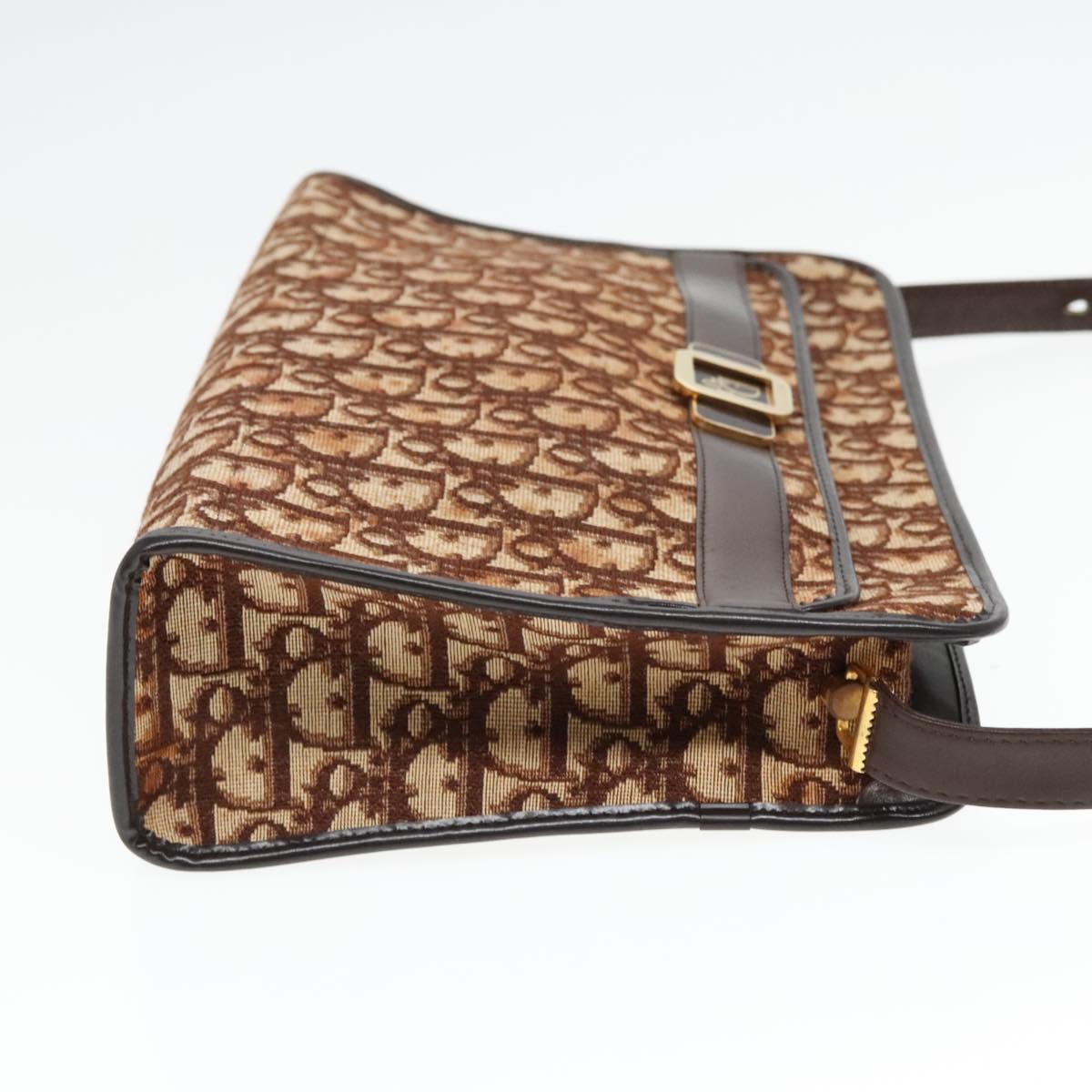 Dior Trotter Brown Canvas Shoulder Bag