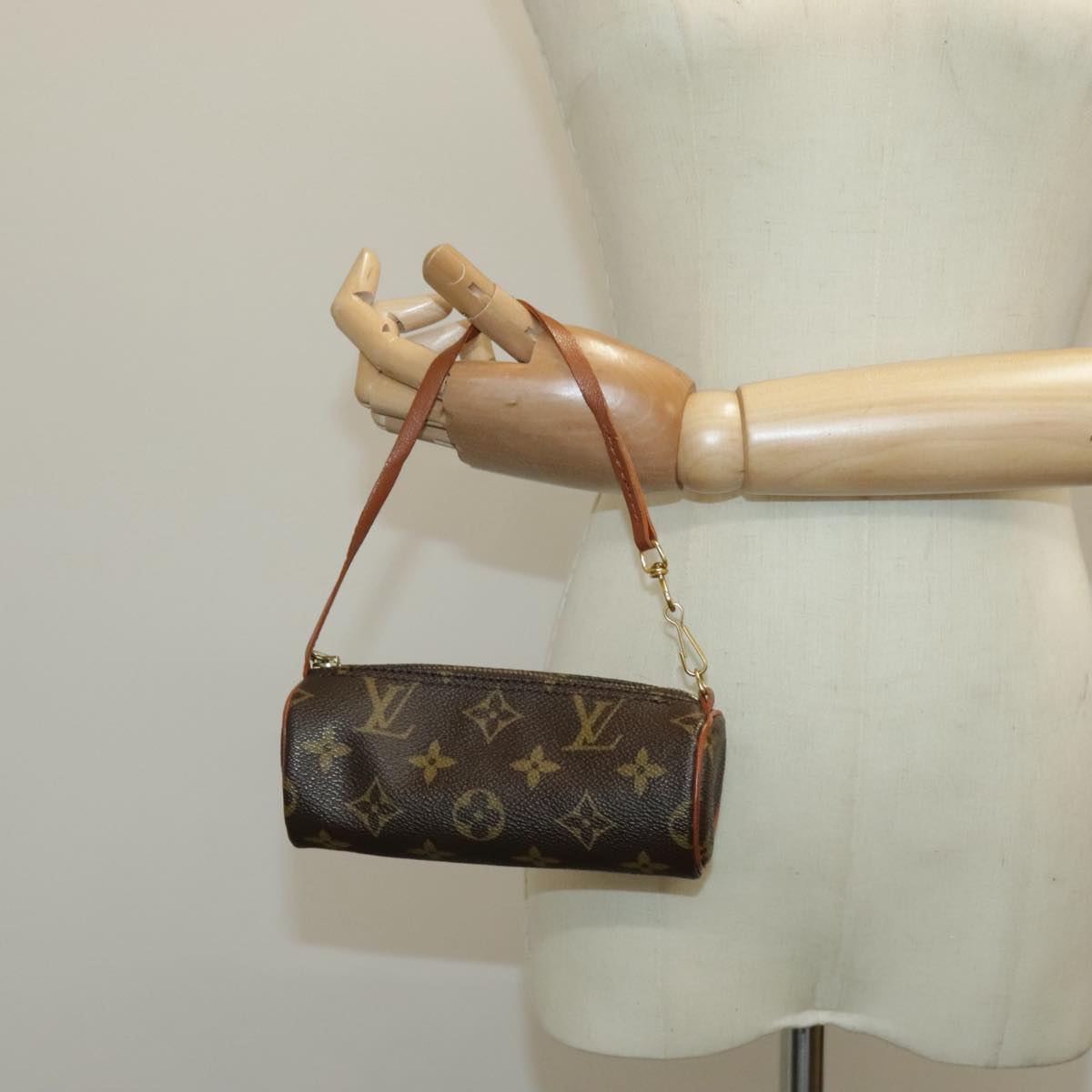 Louis Vuitton Mini baby papillon Brown Canvas Clutch Bag