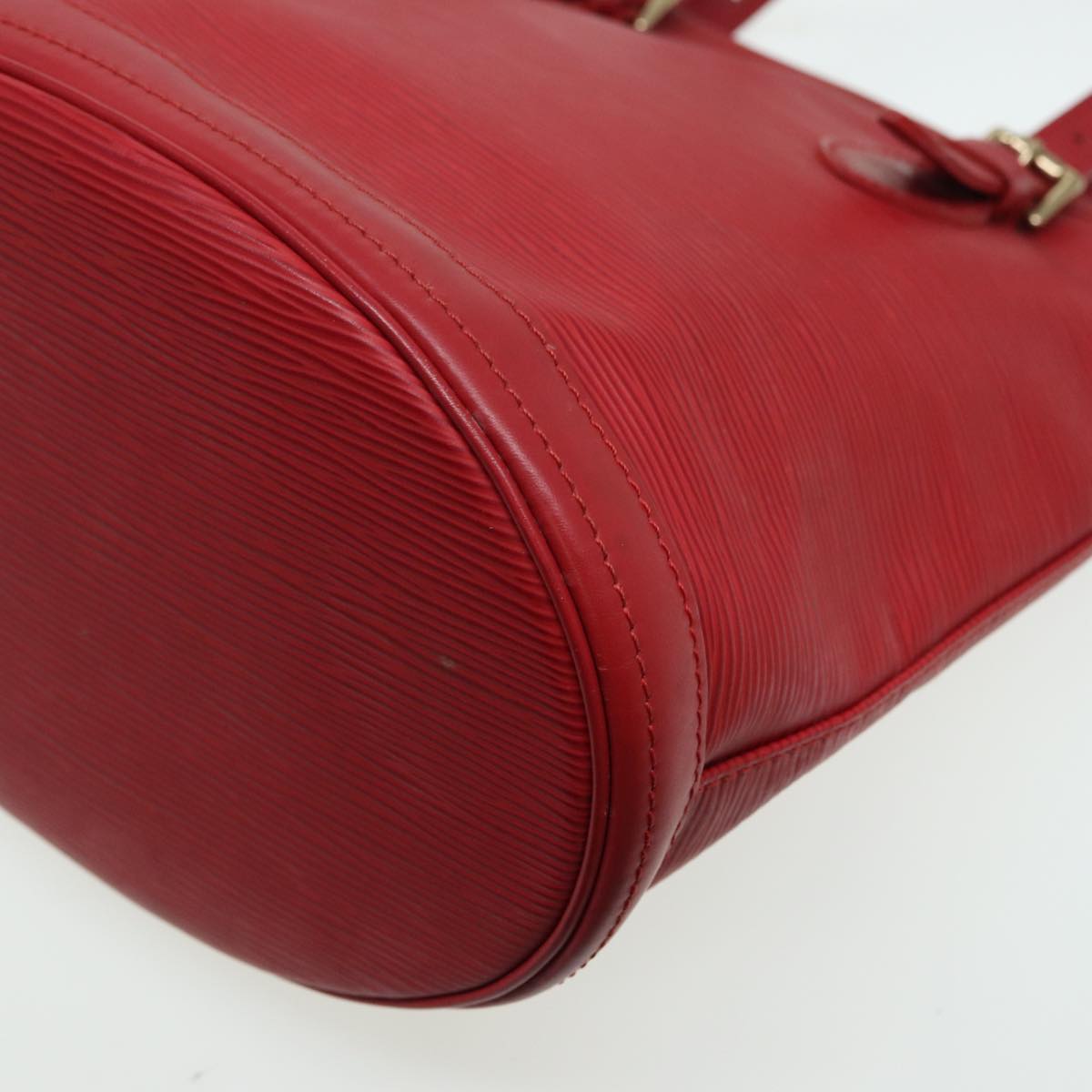 Louis Vuitton Bucket PM Red Leather Shoulder Bag