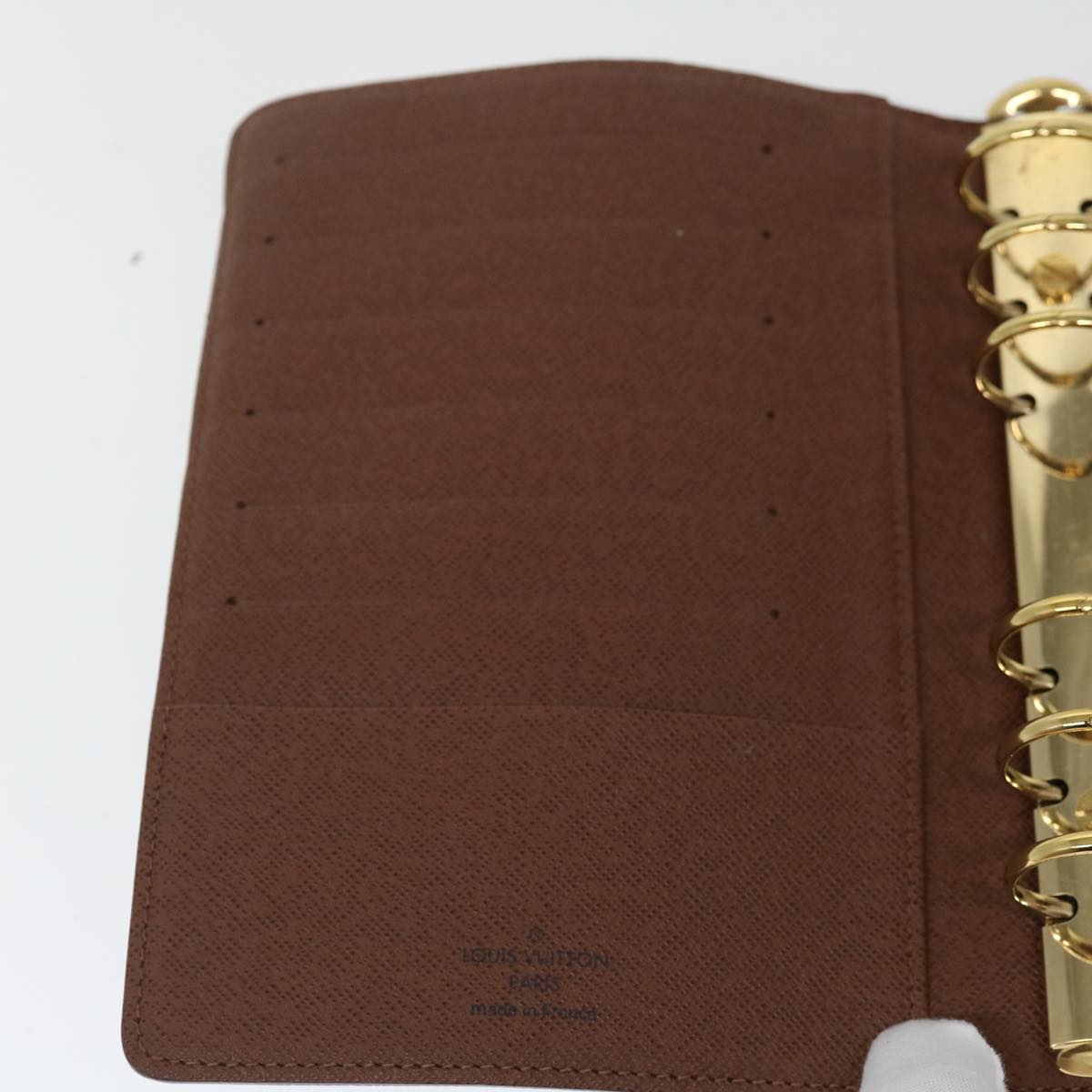 Louis Vuitton Agenda MM Brown Canvas Wallet Accessories