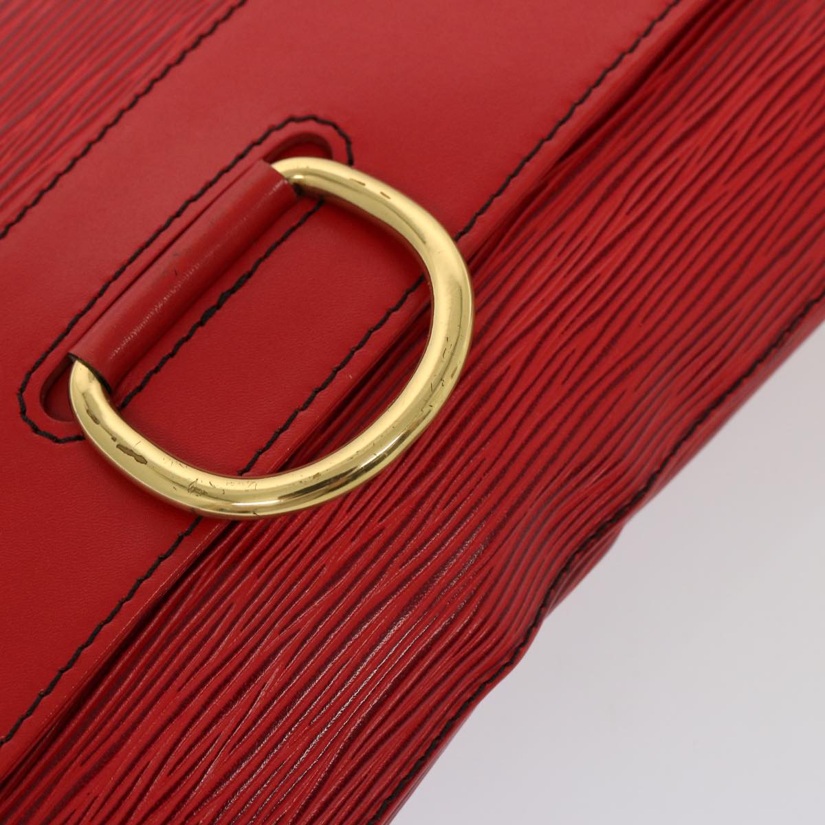 Louis Vuitton Jena Red Leather Clutch Bag