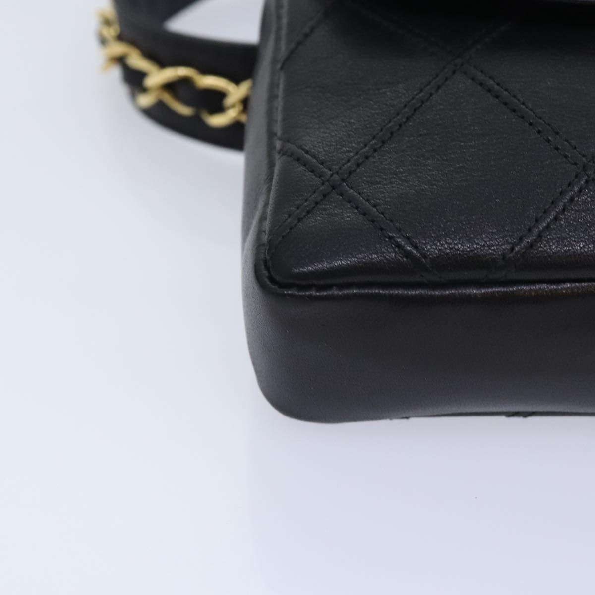 Chanel Coco Mark Black Leather Shoulder Bag