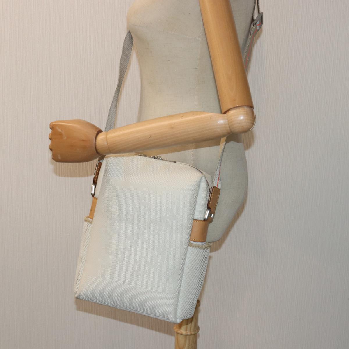 Louis Vuitton Weathery White Canvas Shoulder Bag