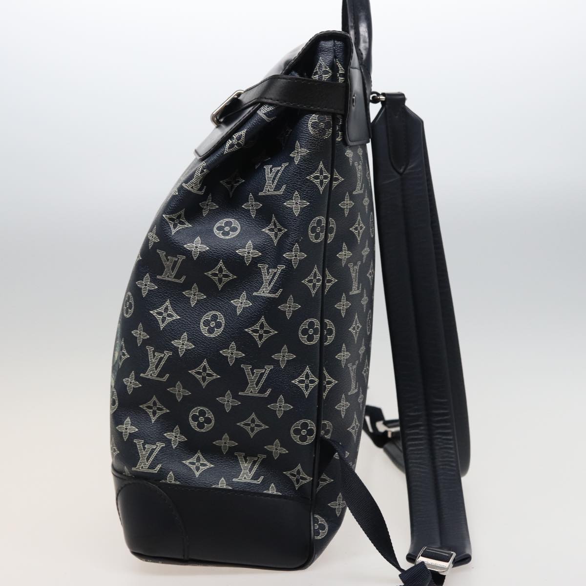 Louis Vuitton Steamer Black Canvas Backpack Bag