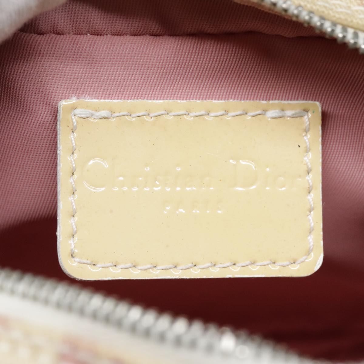 Dior Trotter Pink Canvas Clutch Bag