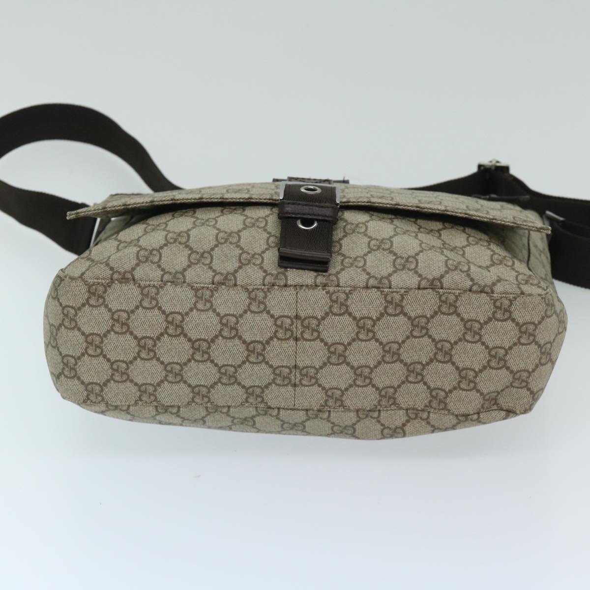 Gucci GG Supreme Beige Canvas Shoulder Bag