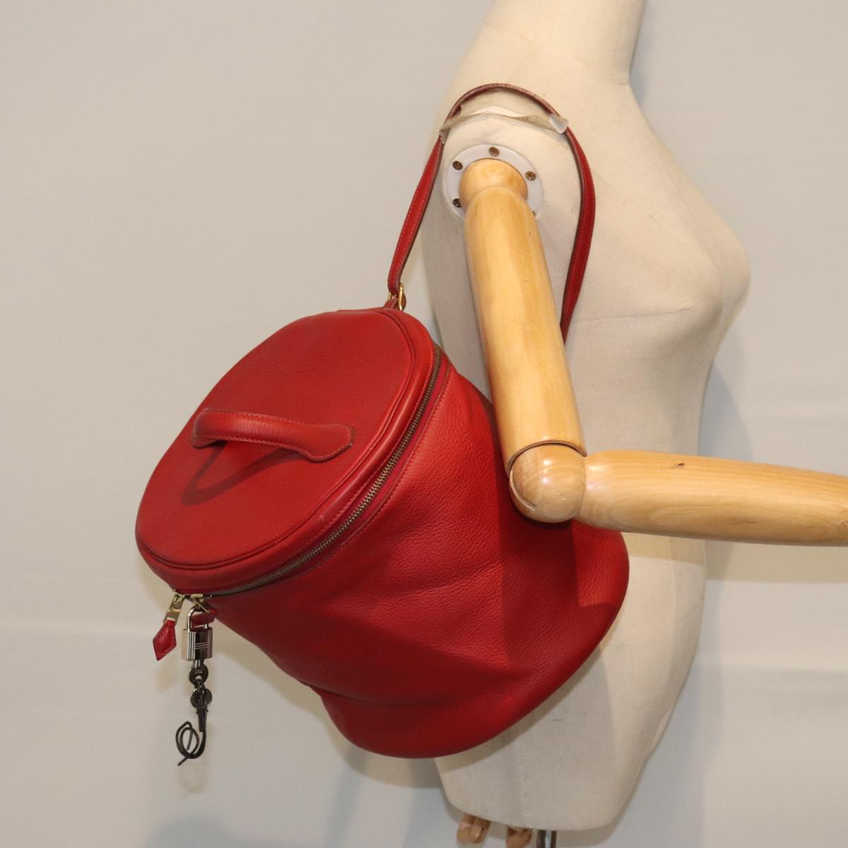 Hermès Red Leather Hand Bag