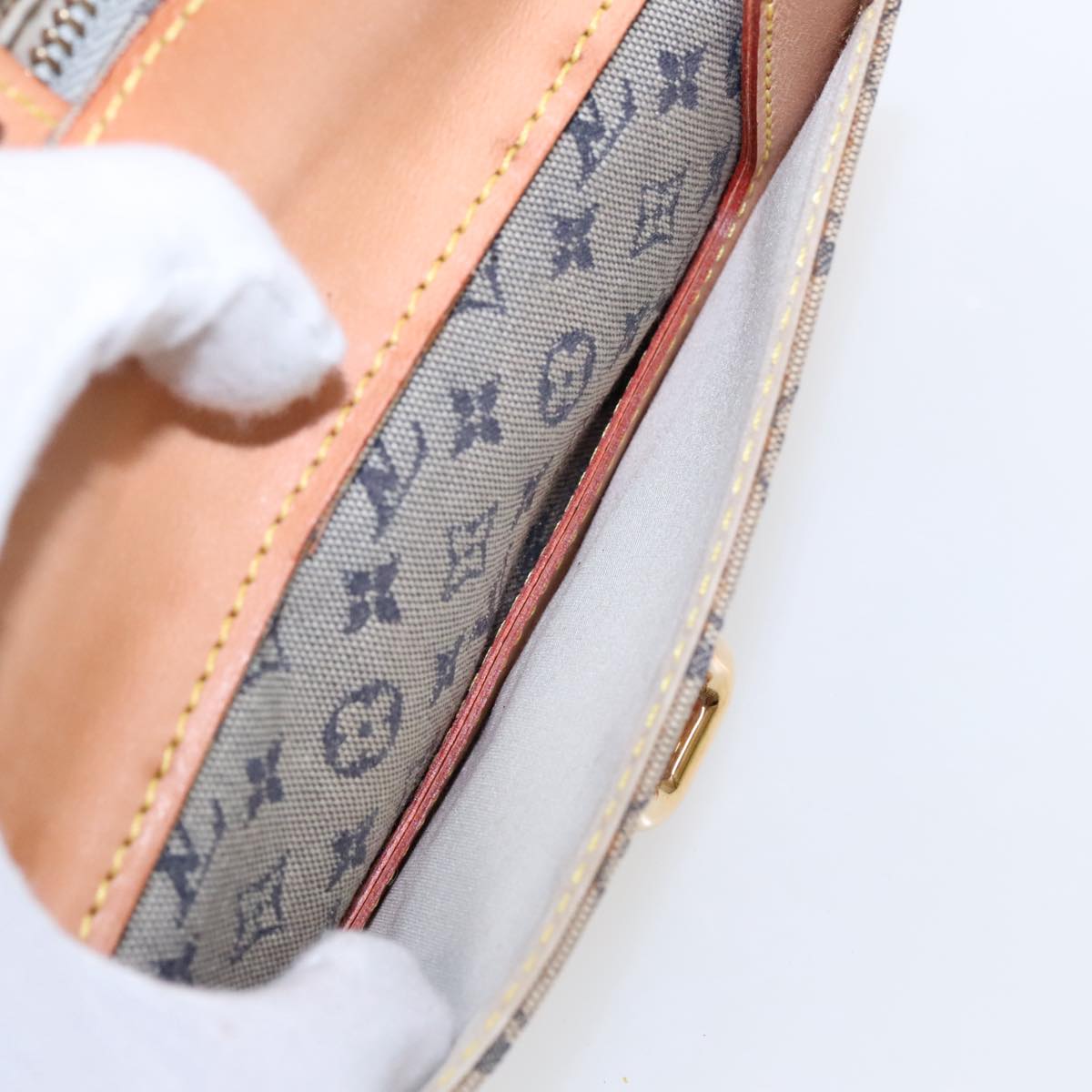 Louis Vuitton Juliette Blue Canvas Shoulder Bag