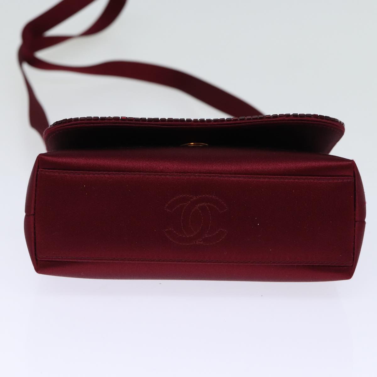 Chanel Pearl Bag Red Synthetic Shoulder Bag