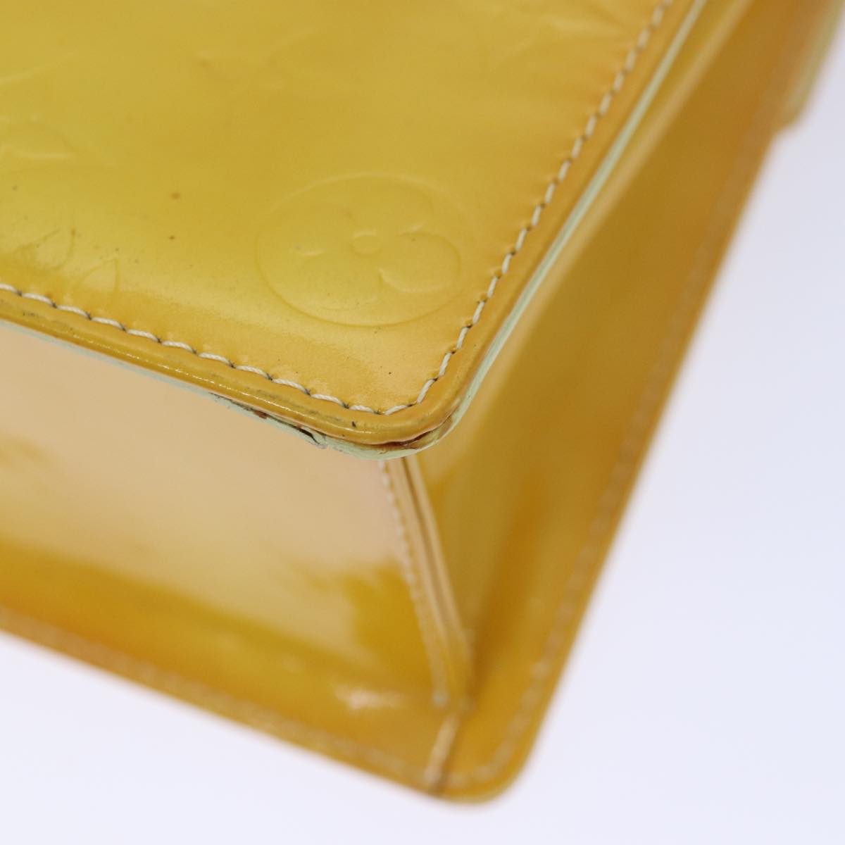 Louis Vuitton Spring Street Yellow Patent Leather Hand Bag