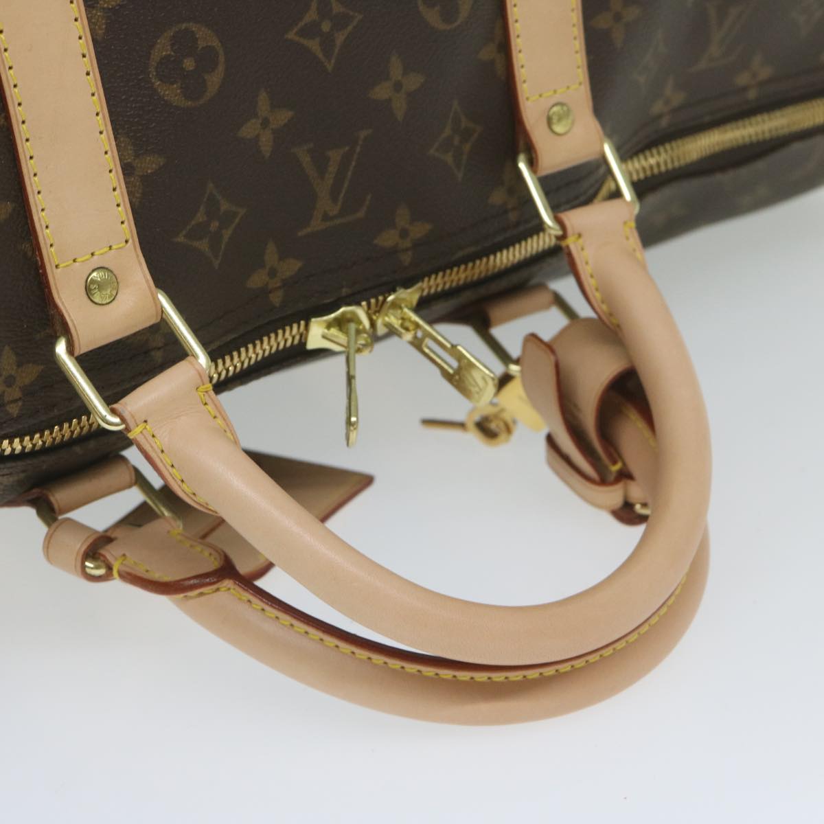 Louis Vuitton Keepall Bandoulière 60 Brown Canvas Shoulder Bag