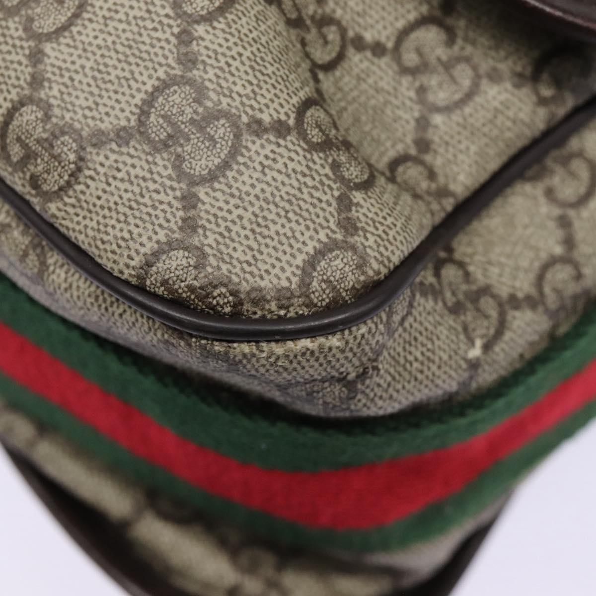 Gucci Messenger Beige Canvas Shoulder Bag