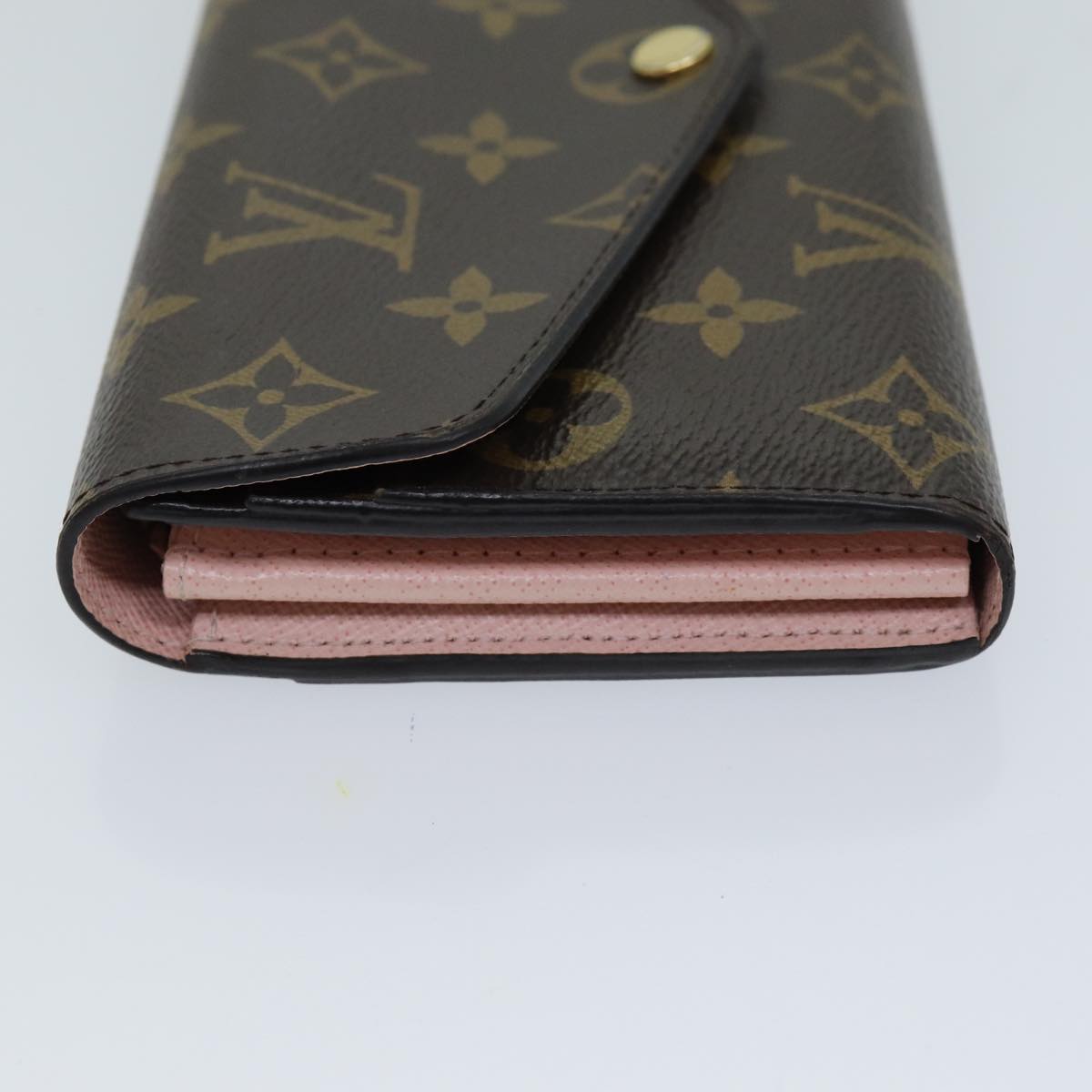 Louis Vuitton Portefeuille Sarah Brown Canvas Wallet Accessories