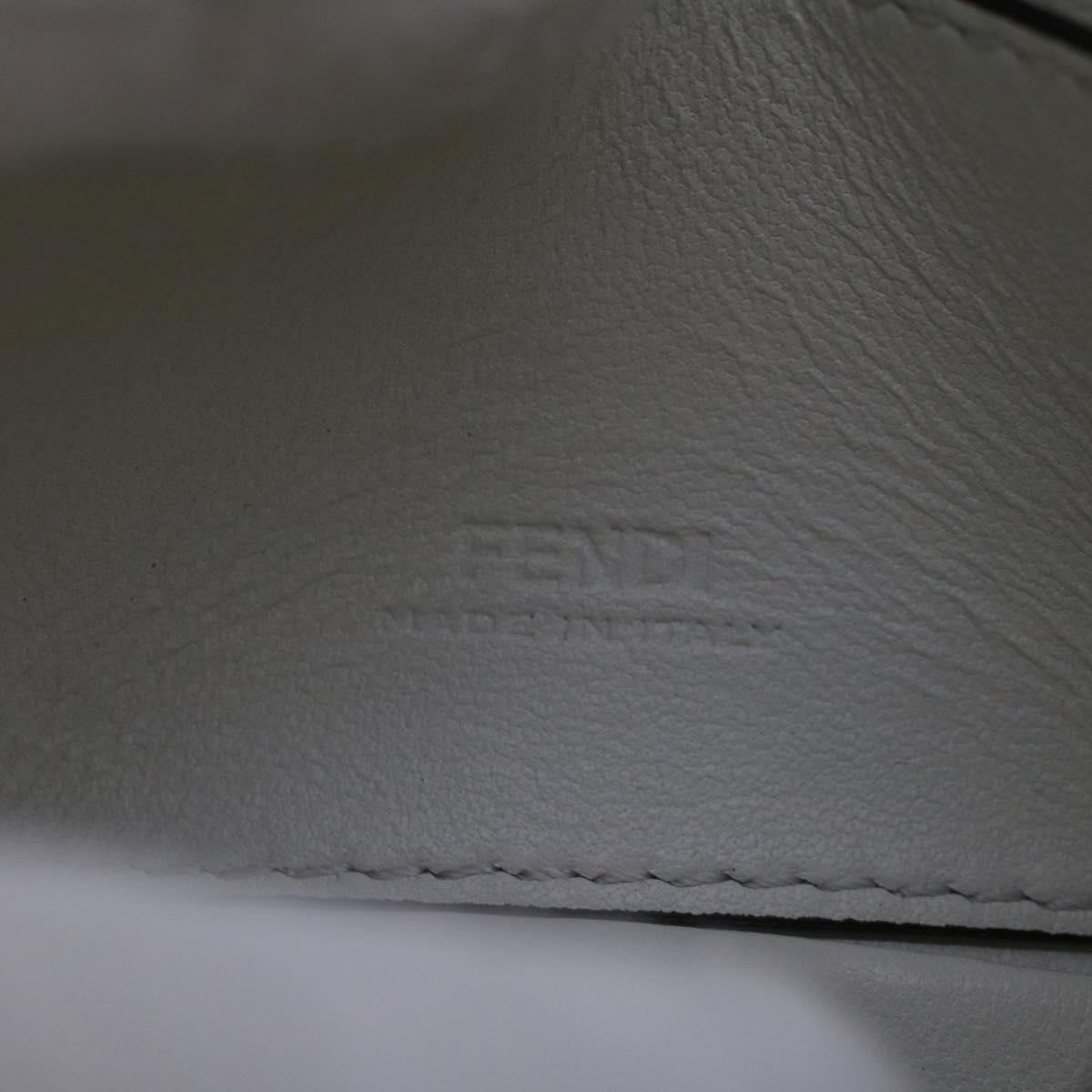 Fendi White Leather Shoulder Bag