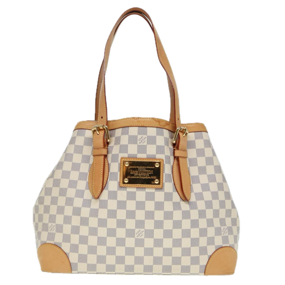 Louis Vuitton Hampstead Beige Canvas Tote Bag