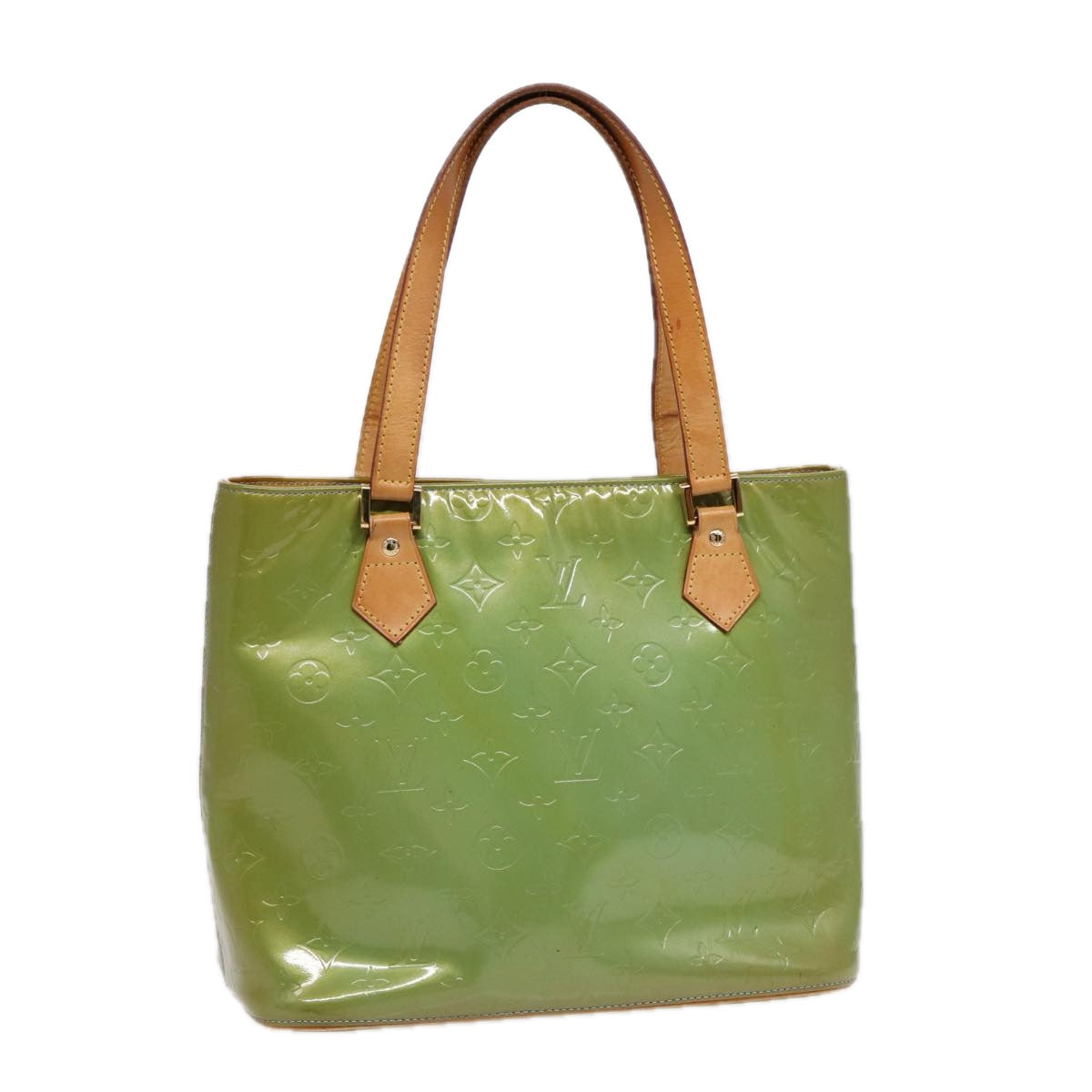 Louis Vuitton Houston Green Patent Leather Shoulder Bag