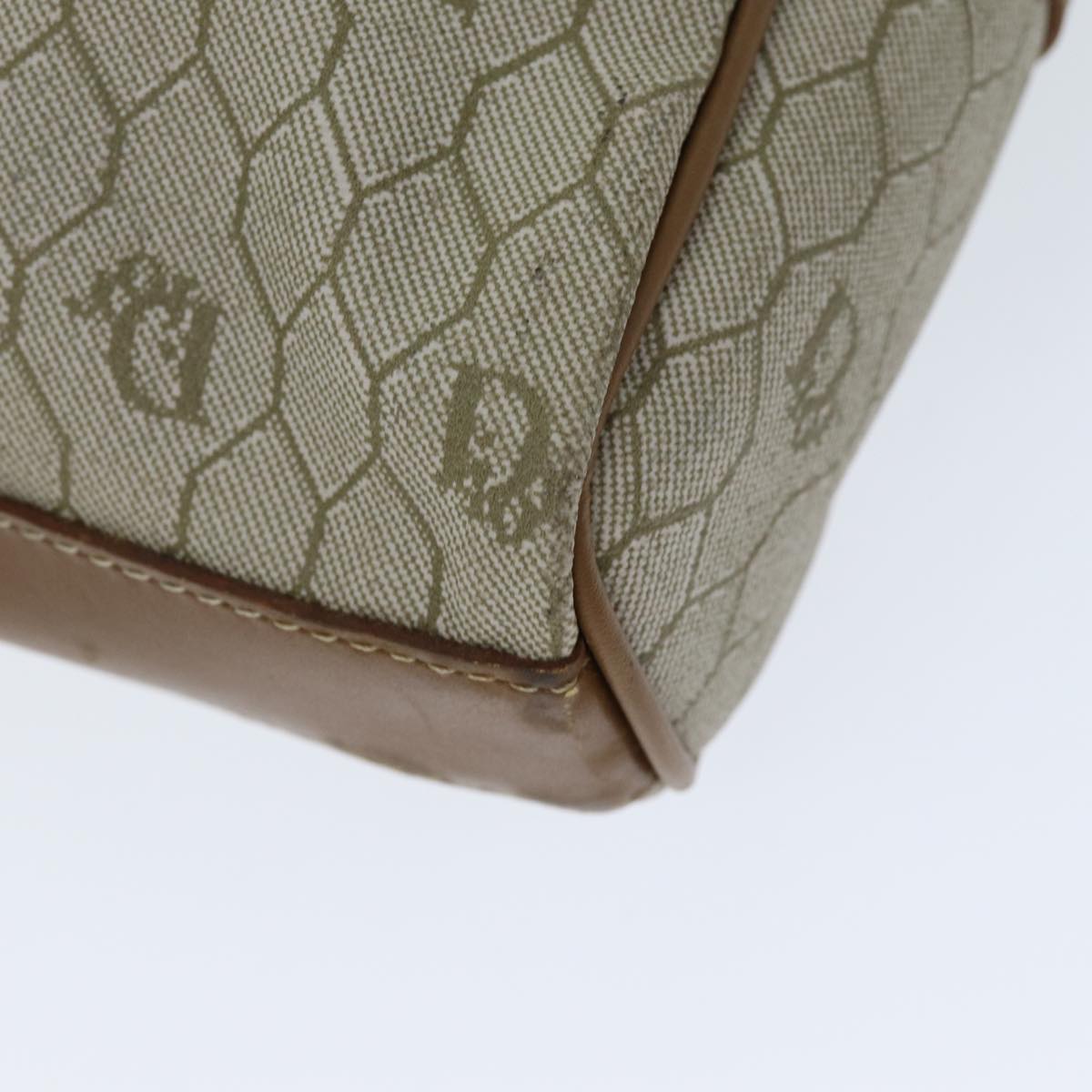 Dior Honeycomb Beige Canvas Clutch Bag