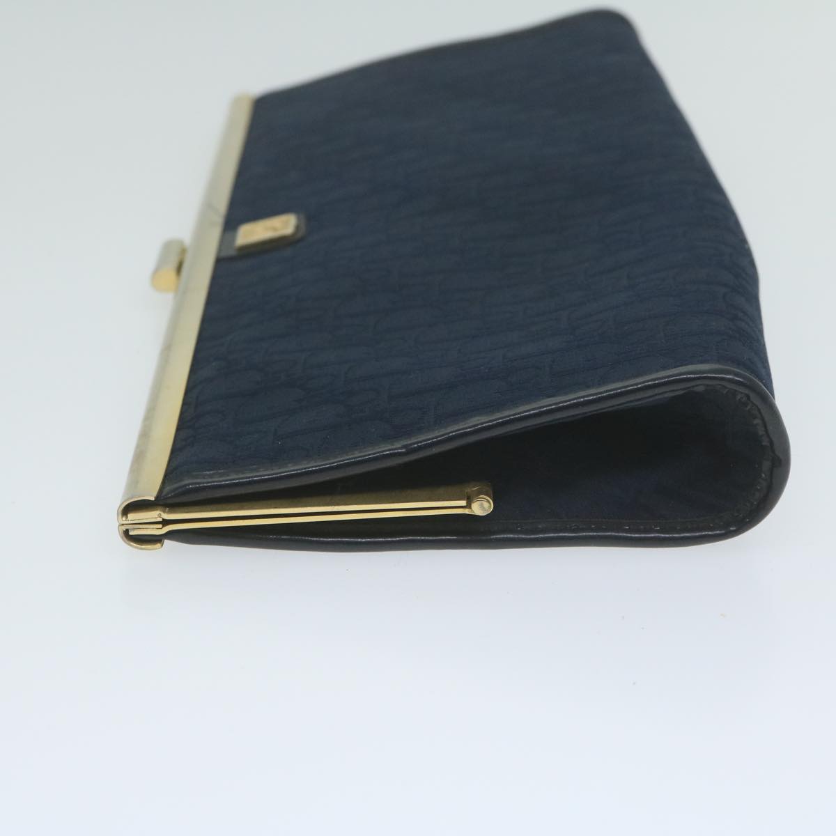 Dior Trotter Navy Canvas Clutch Bag