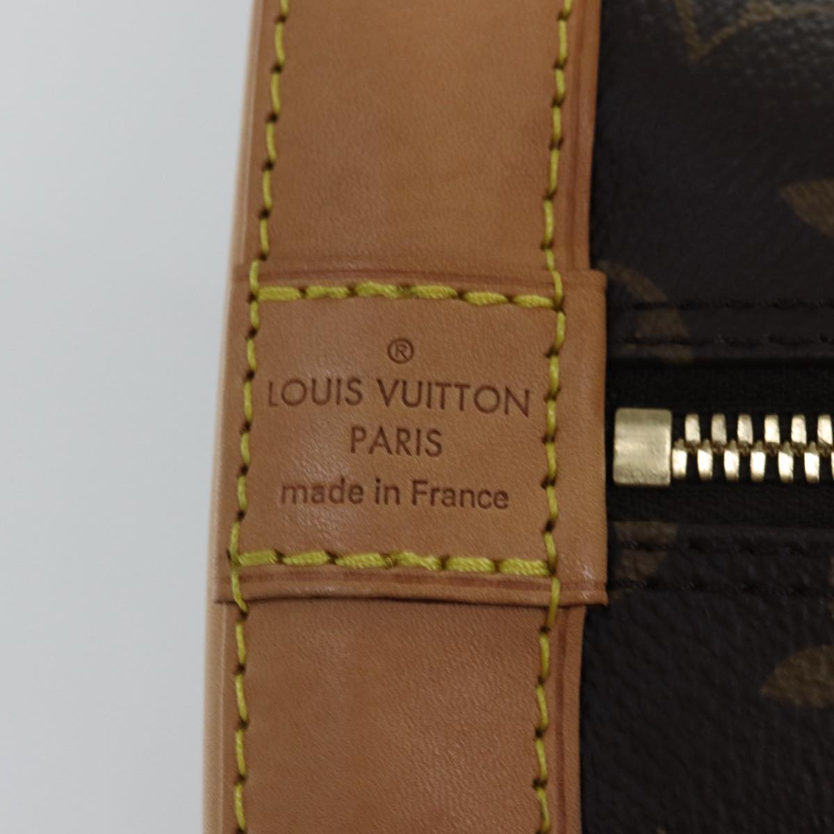 Louis Vuitton Alma Brown Canvas Hand Bag