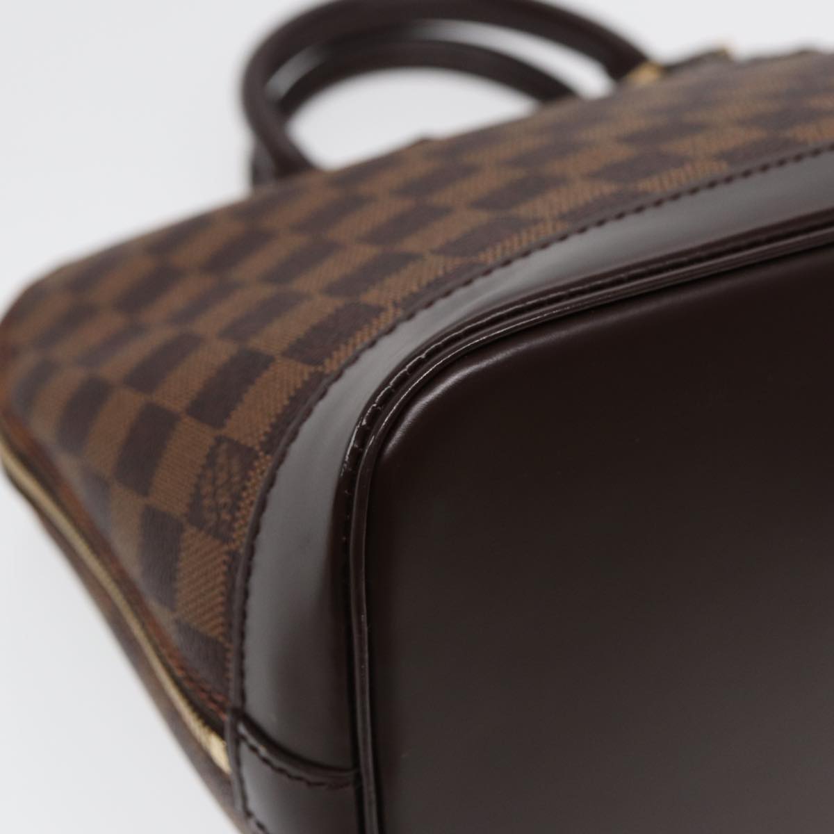 Louis Vuitton Alma Brown Canvas Hand Bag