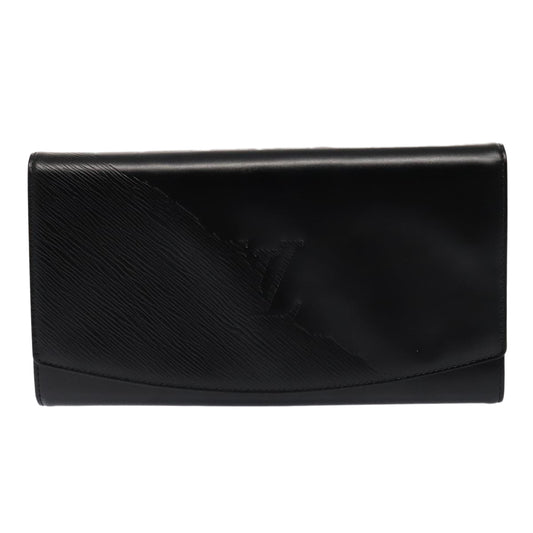 Louis Vuitton Aegean Black Leather Clutch Bag