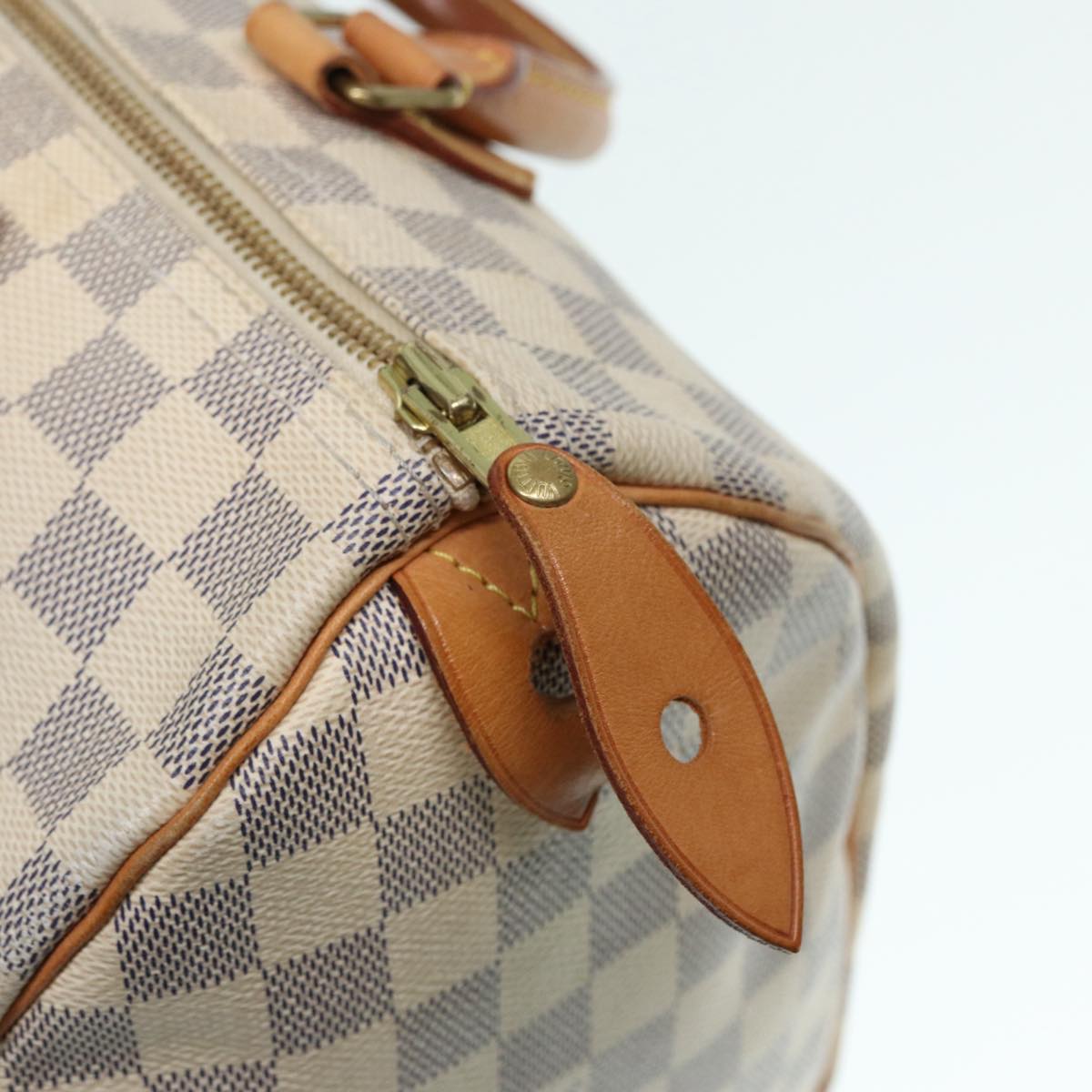 Louis Vuitton Speedy 30 White Canvas Hand Bag