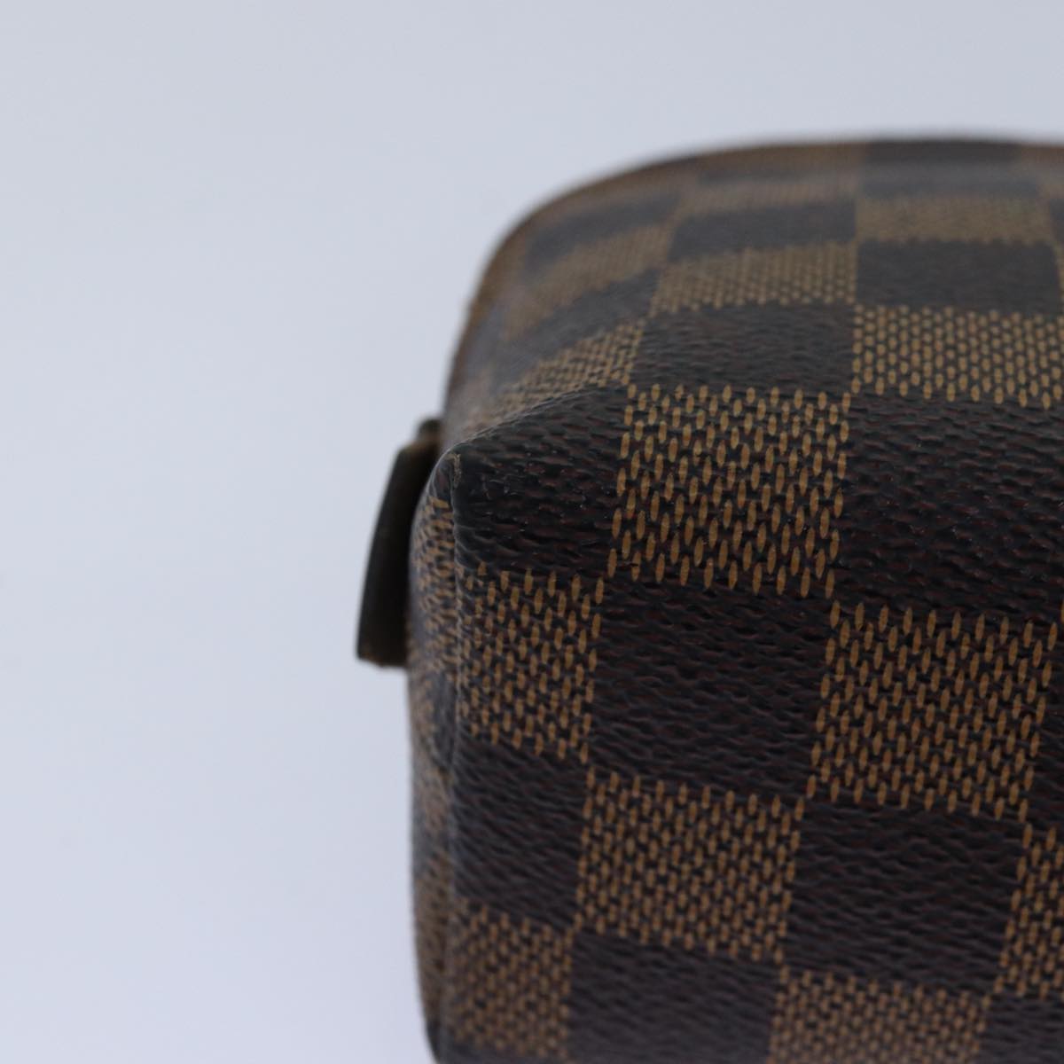 Louis Vuitton Cosmetic Pouch Brown Canvas Wallet Accessories