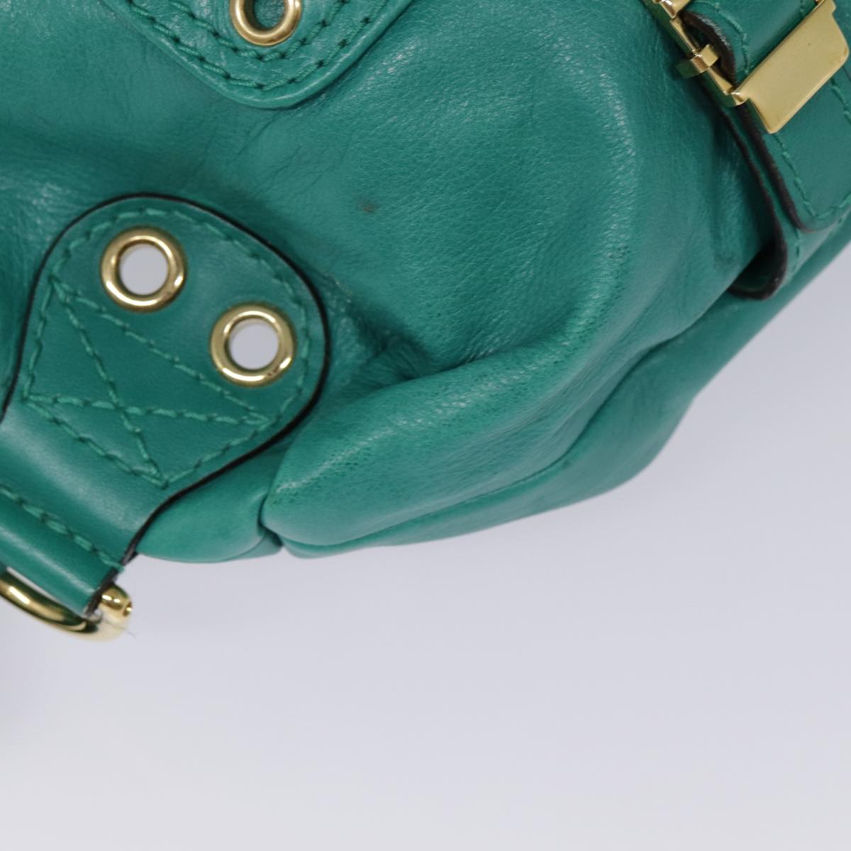 Gucci Green Leather Backpack Bag