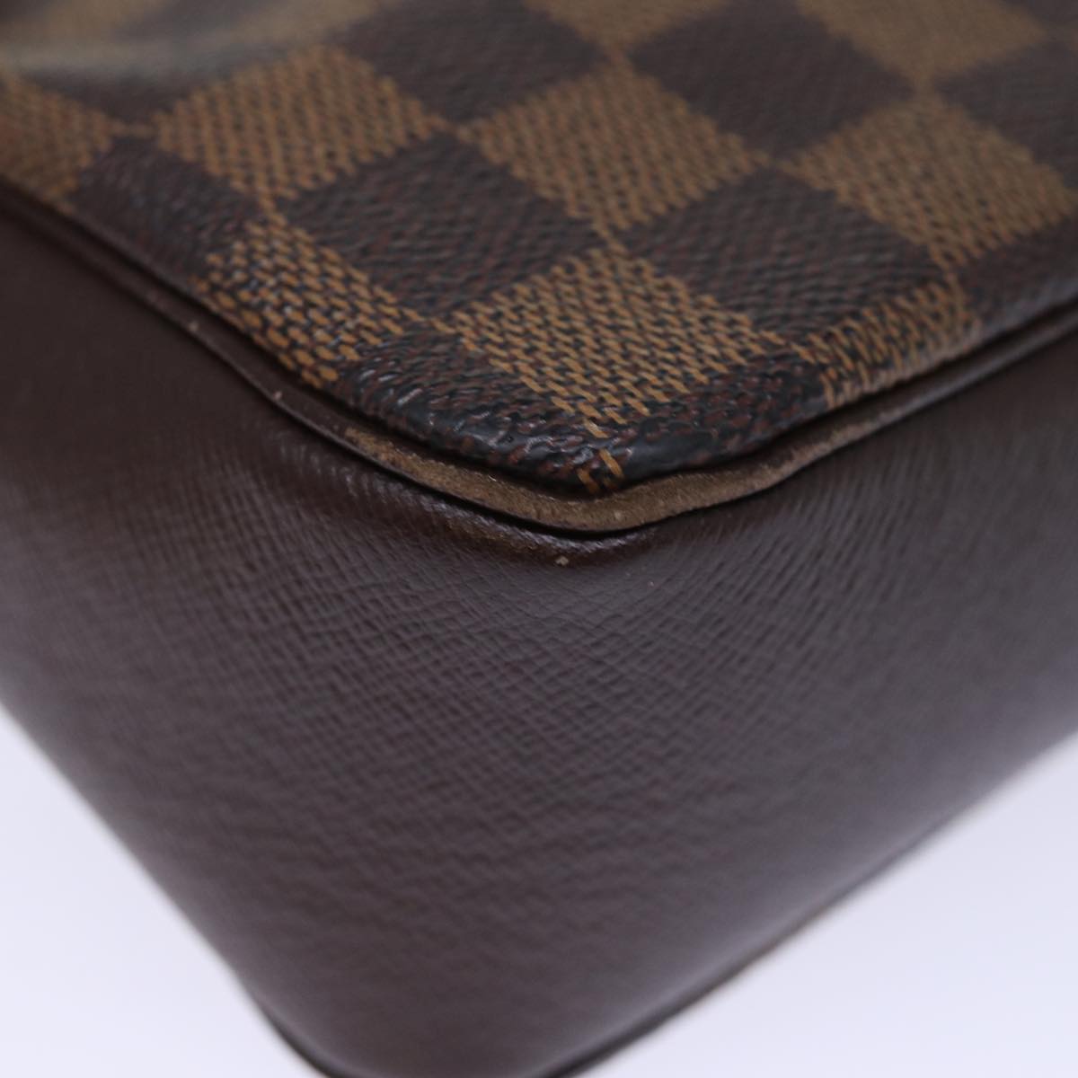 Louis Vuitton Trousse pochette Brown Canvas Clutch Bag