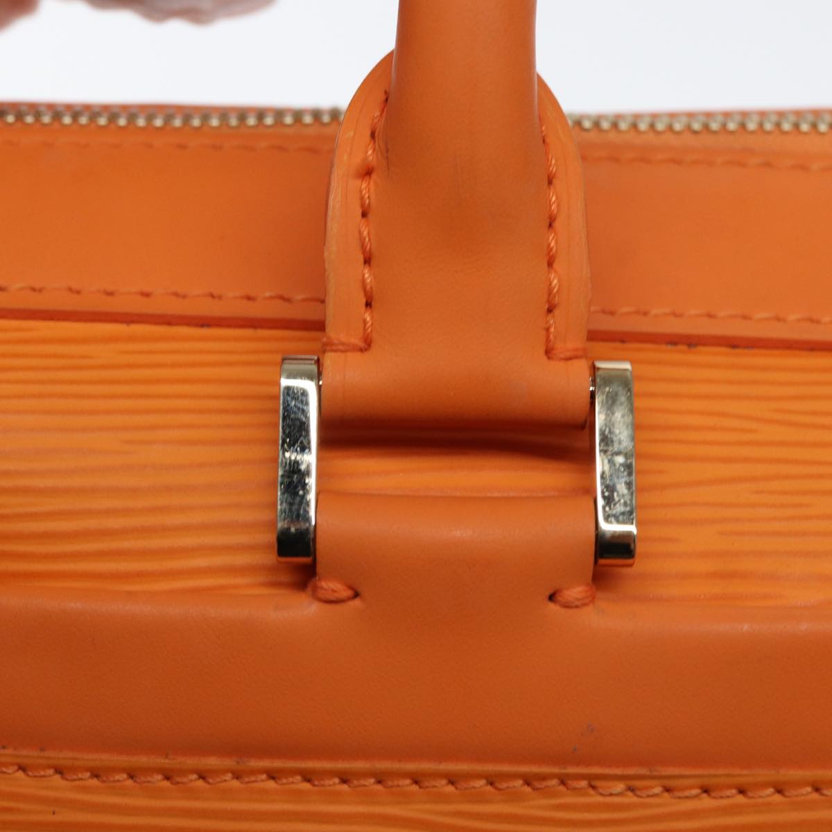 Louis Vuitton Danura Orange Leather Hand Bag