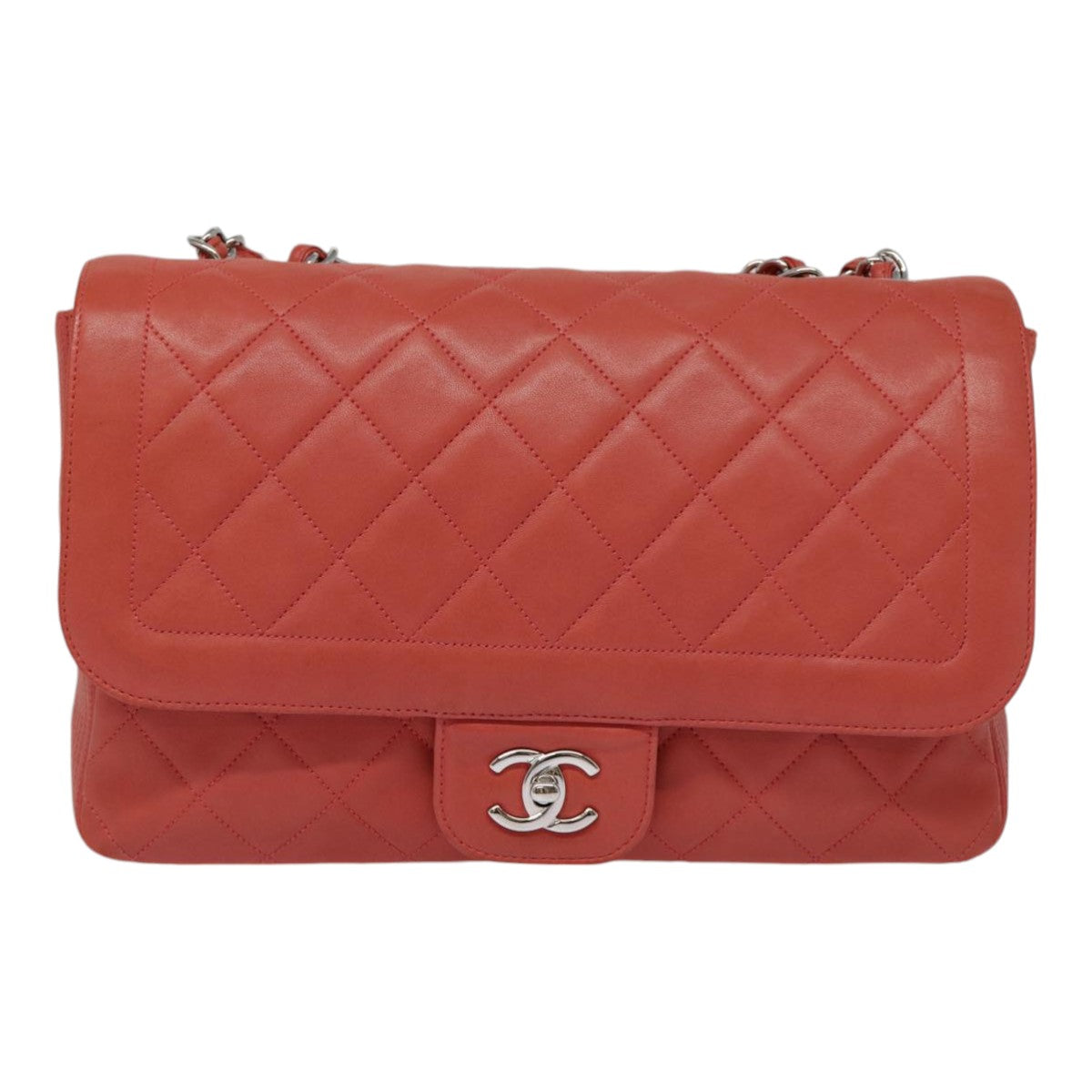 Chanel Timeless Red Leather Shoulder Bag