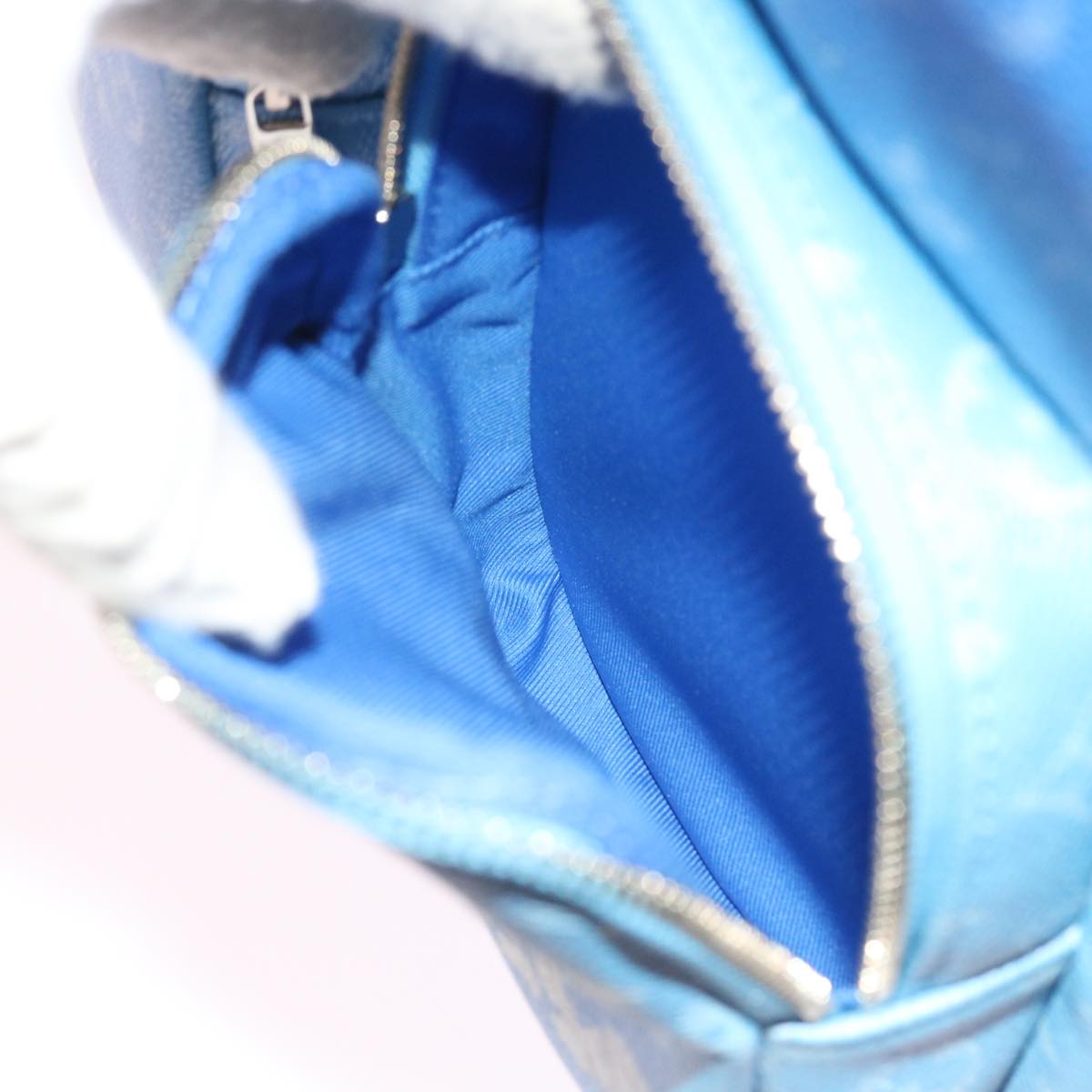 Louis Vuitton Blue Canvas Backpack Bag