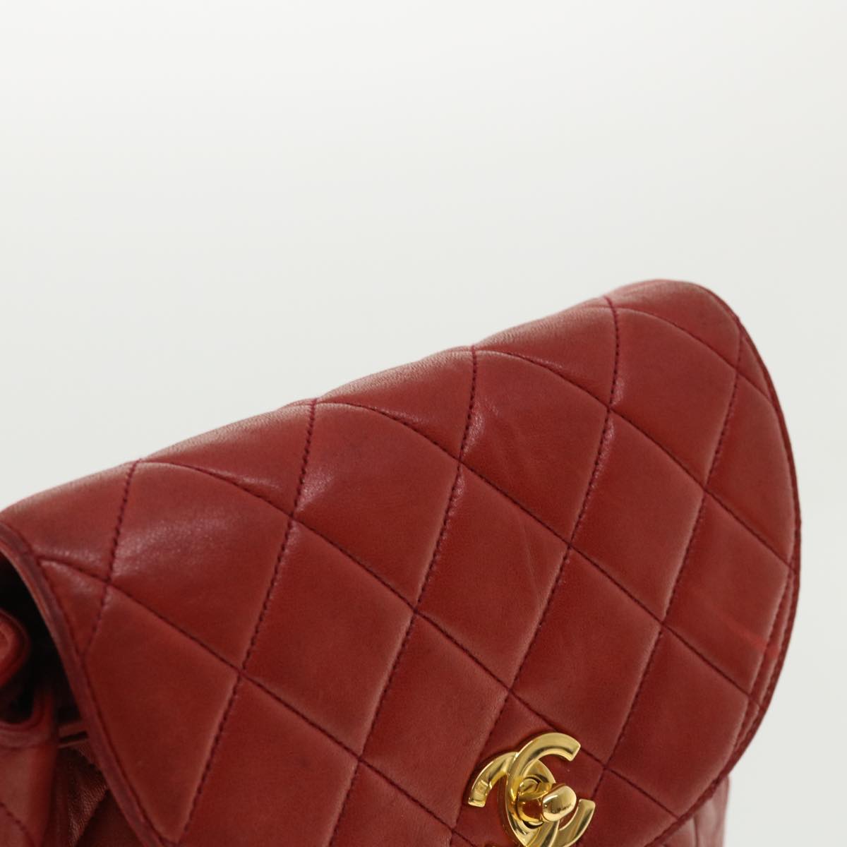 Chanel Duma Red Leather Backpack Bag