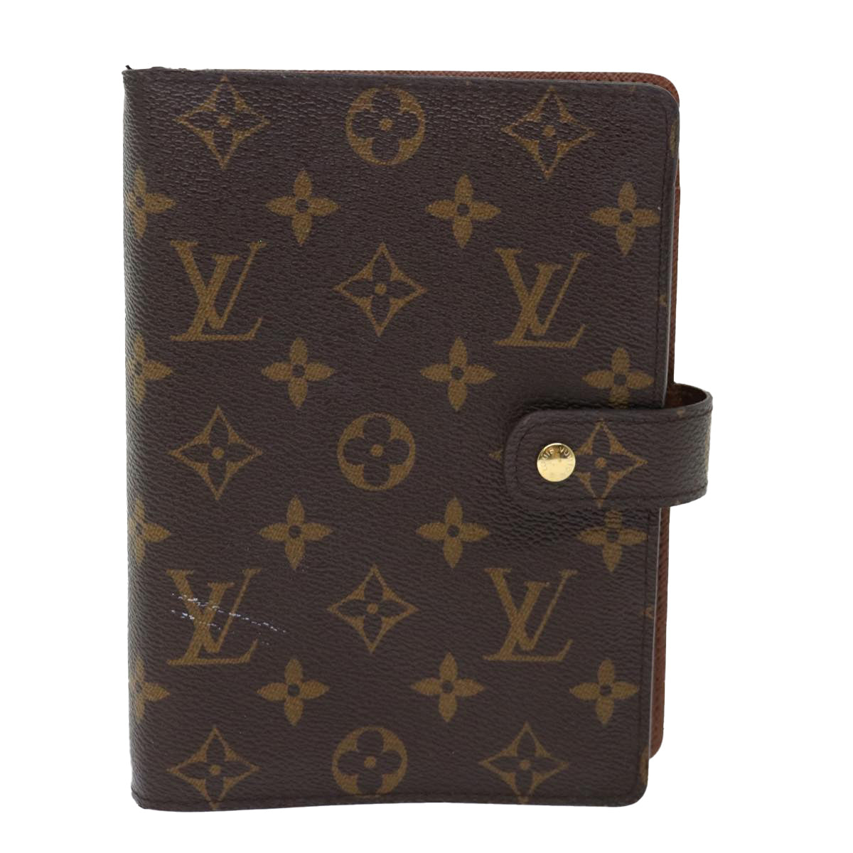 Louis Vuitton Agenda MM Brown Canvas Wallet Accessories