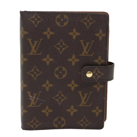 Louis Vuitton Agenda MM Brown Canvas Wallet Accessories