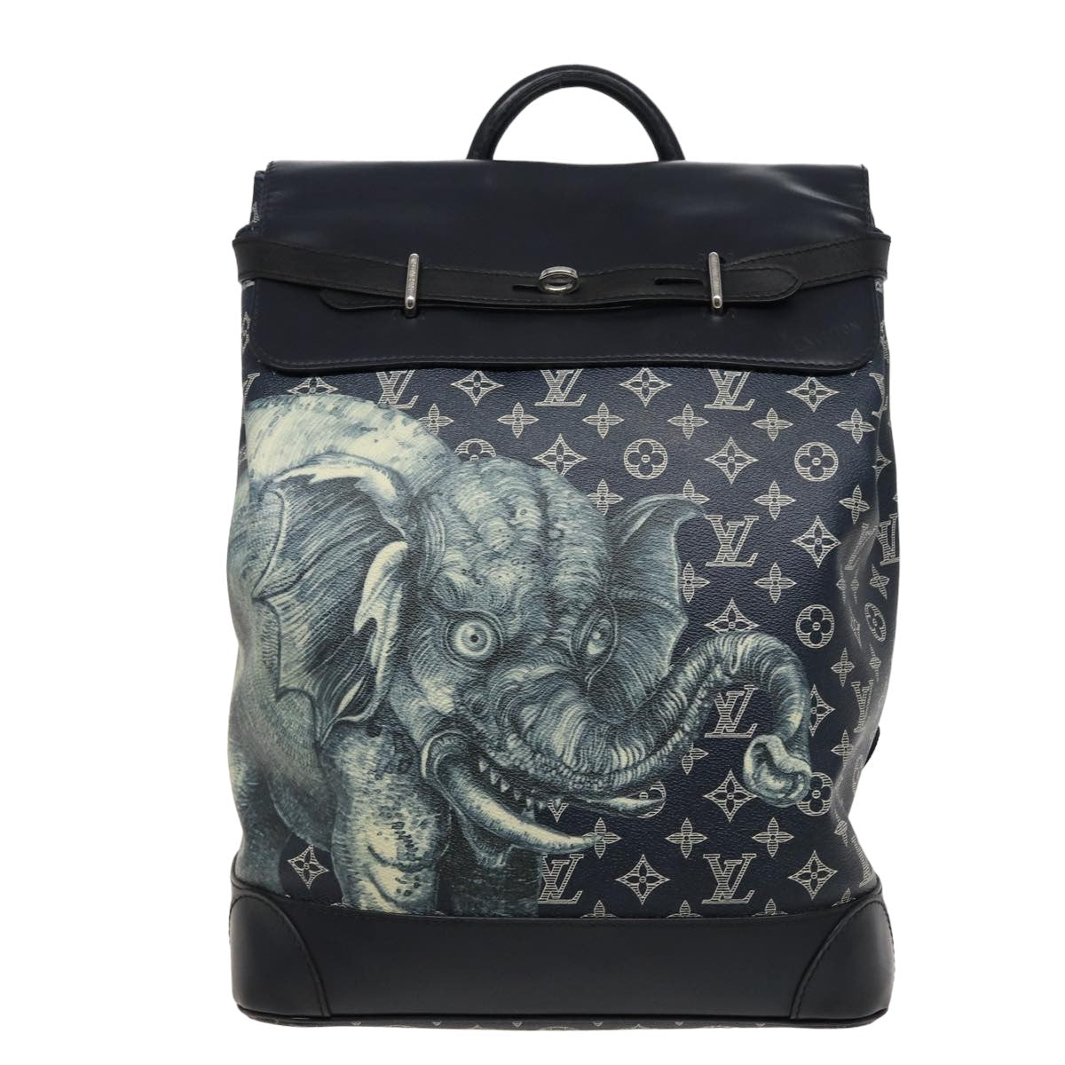 Louis Vuitton Steamer Black Canvas Backpack Bag