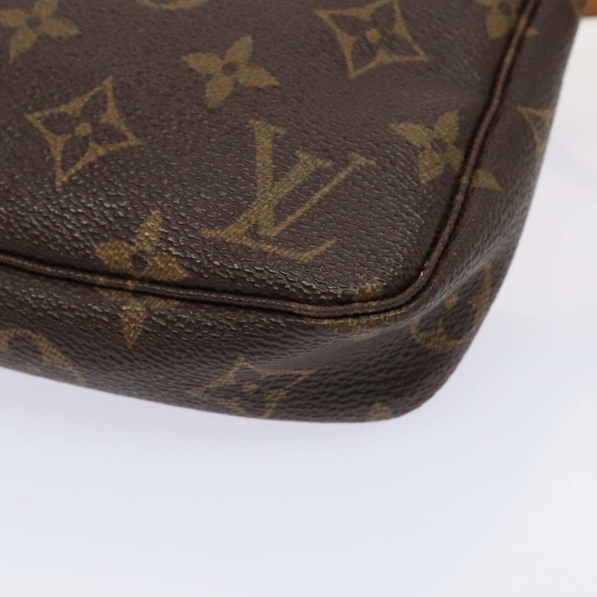 Louis Vuitton Pochette Accessoire Brown Canvas Clutch Bag