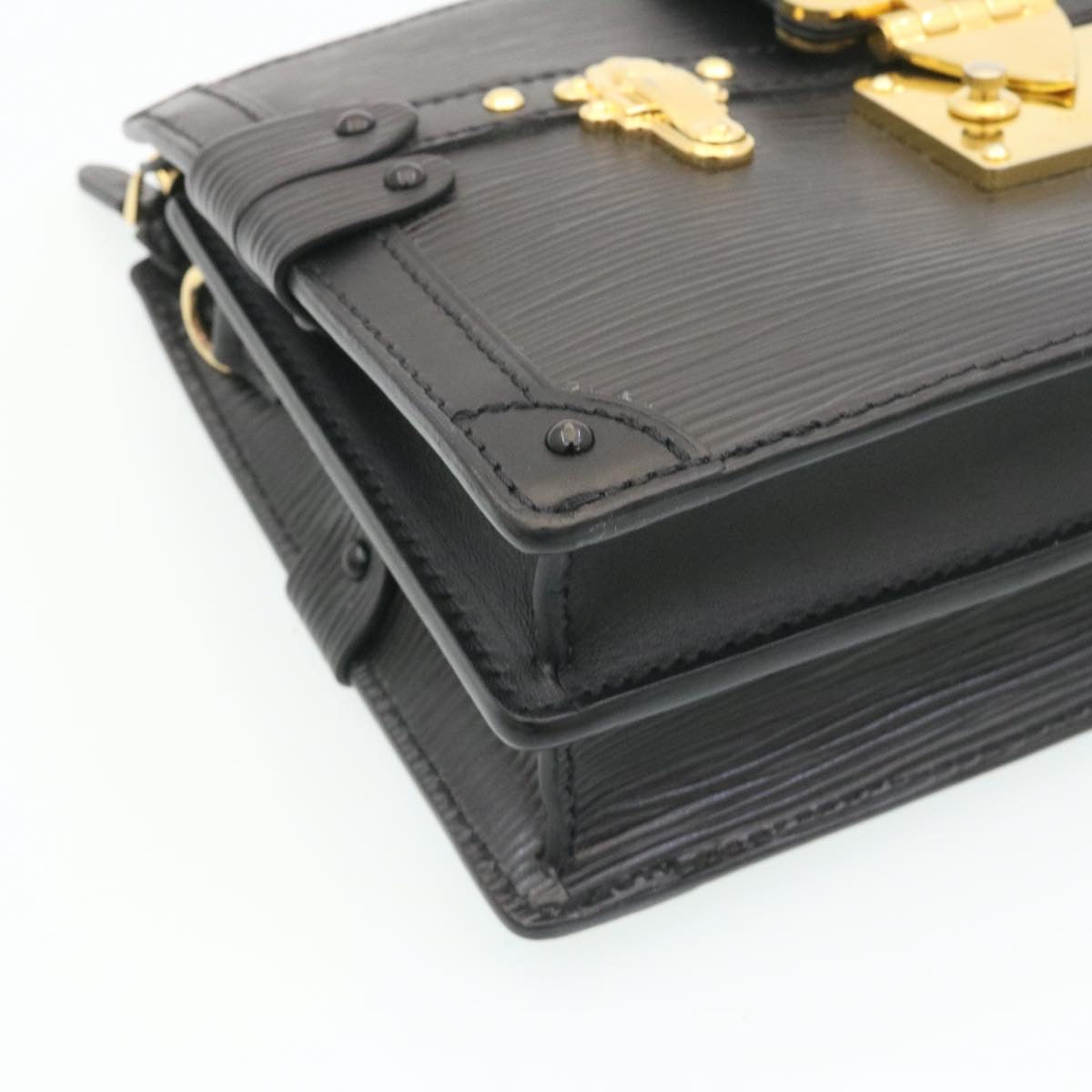 Louis Vuitton Trunk Black Leather Shoulder Bag