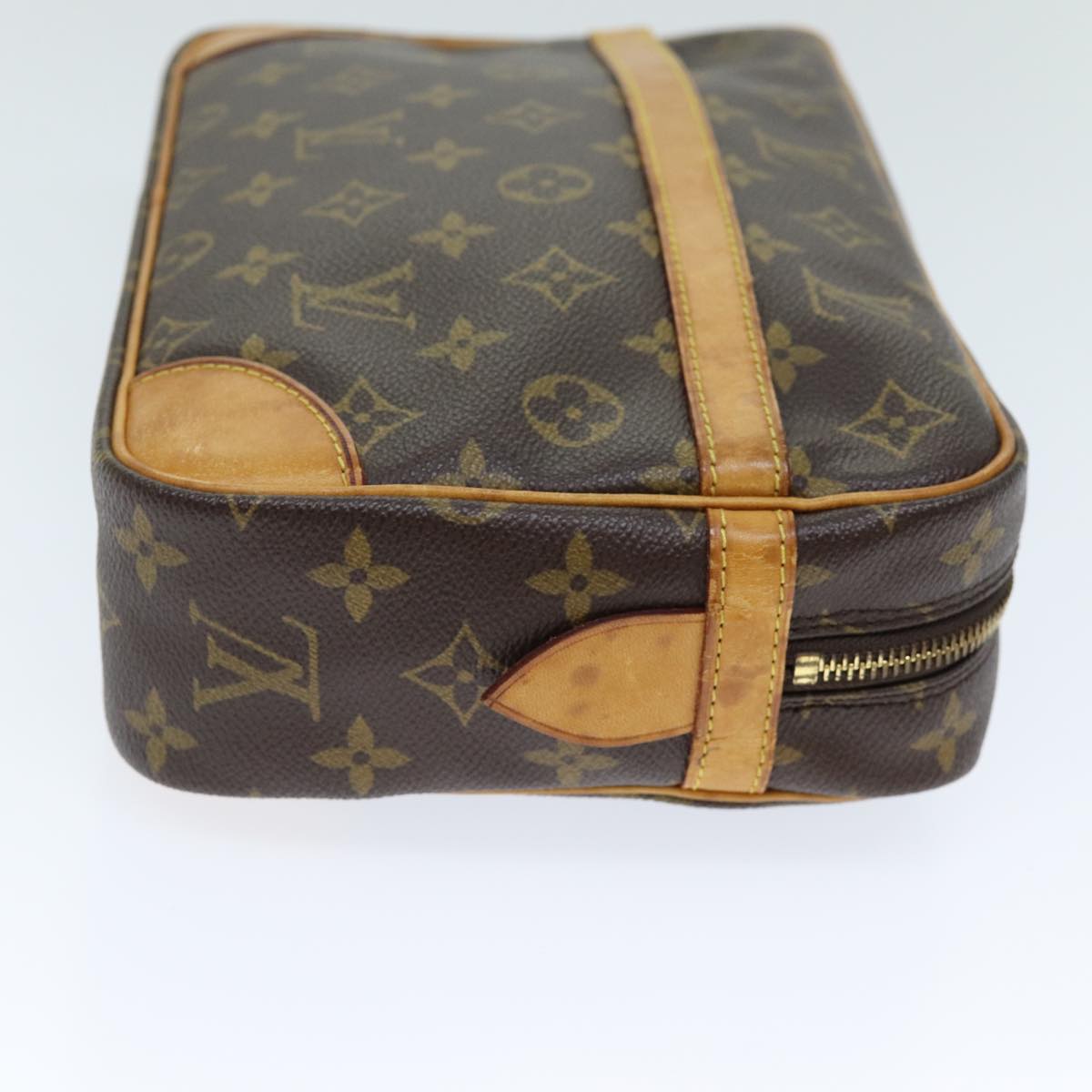 Louis Vuitton Compiegne 28 Brown Canvas Clutch Bag