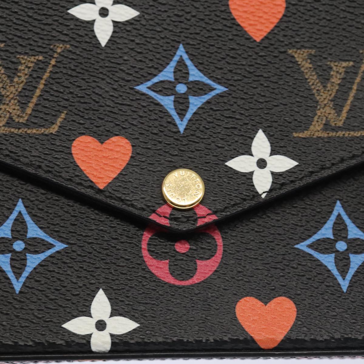 Louis Vuitton Felicie Black Canvas Clutch Bag