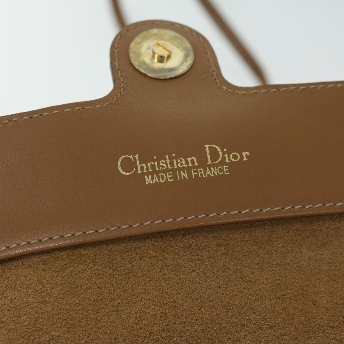 Dior Beige Canvas Shoulder Bag