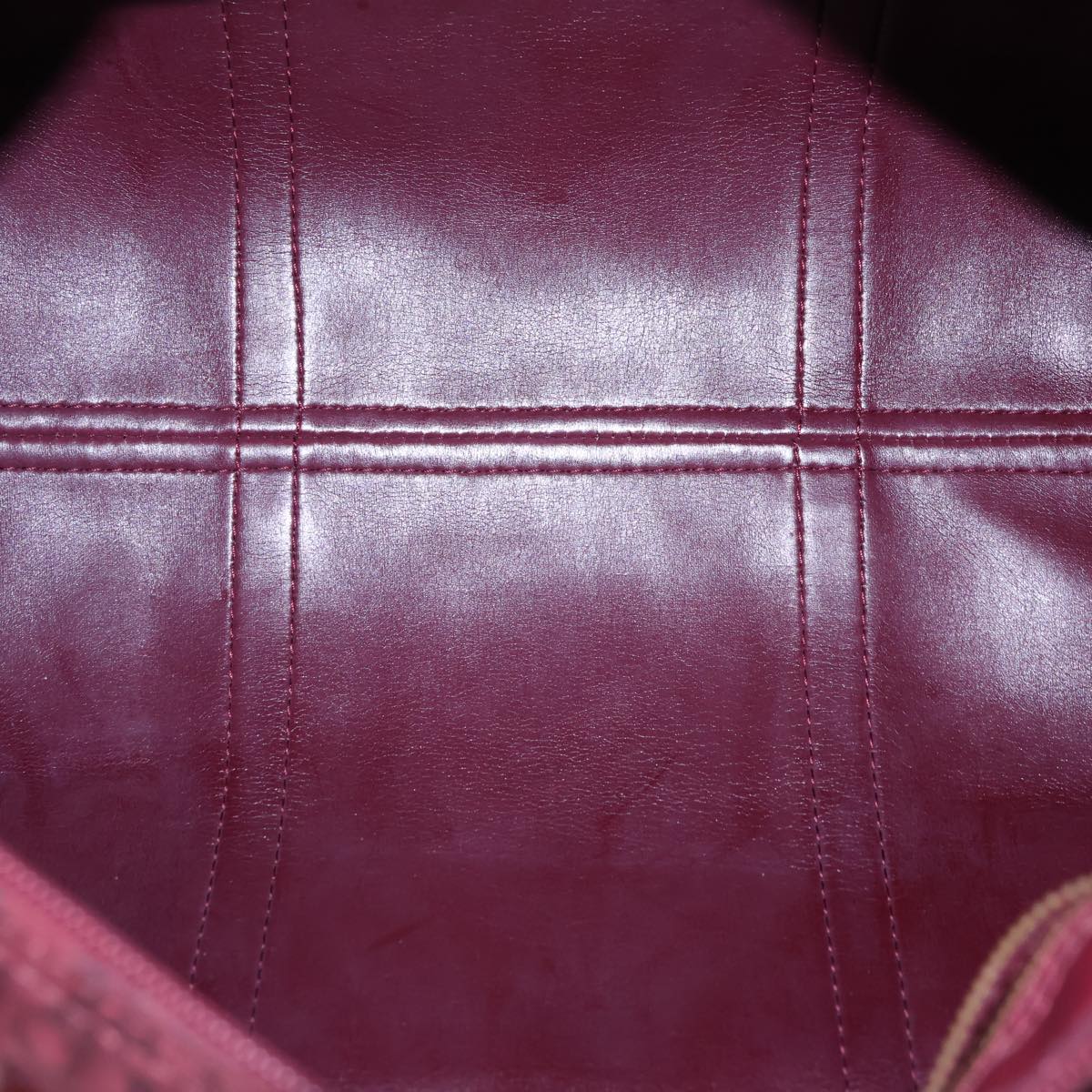 Dior Trotter Burgundy Canvas Travel Bag